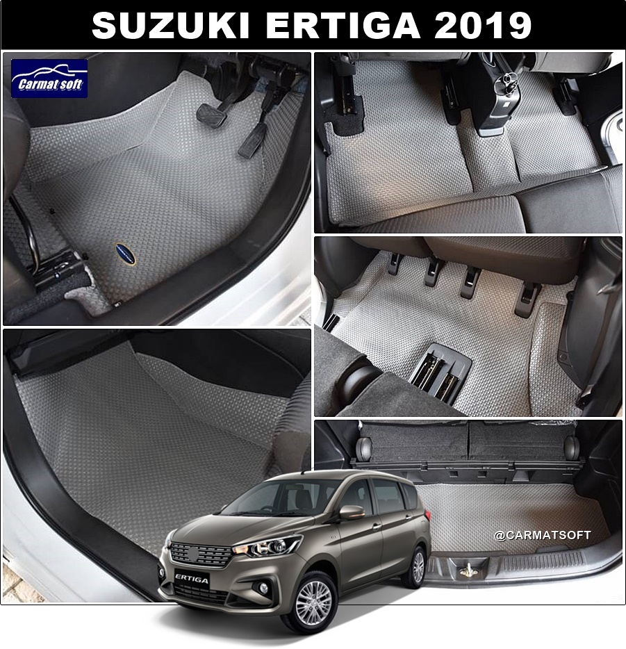 ยางปูพื้นรถยนต์SUZUKI ERTIGA 2019-2024พรมกระดุมเม็ดเล็ก ซูซุกิ เออติก้า เต็มคัน