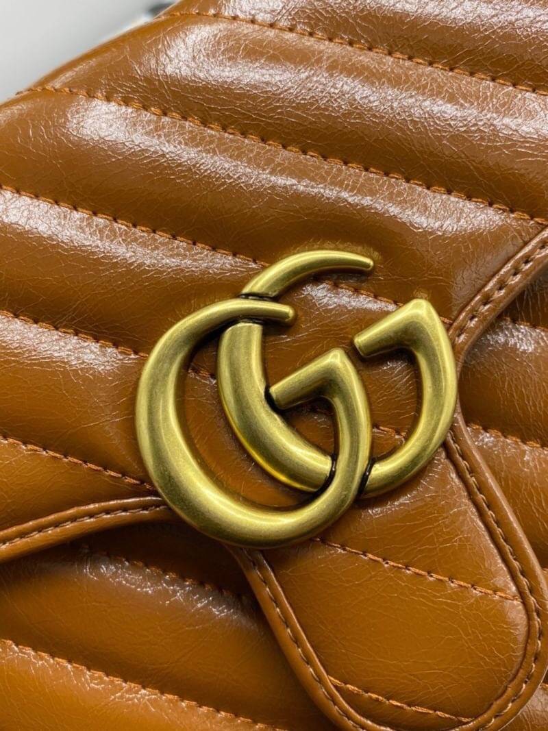 VIP GIFT 】หนังแท้ GUCCI GG Marmont Mini Shoulder Bag