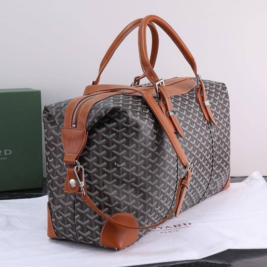 Goyard Keepall bag/ GOYARD Boeing 55 Leather Duffle Bag 55cm กระเป๋าเดินทาง เกรดท็อปออริ สลับแท้ 1:1 เกรดดีสุด ใช้ต่างประเทศได้