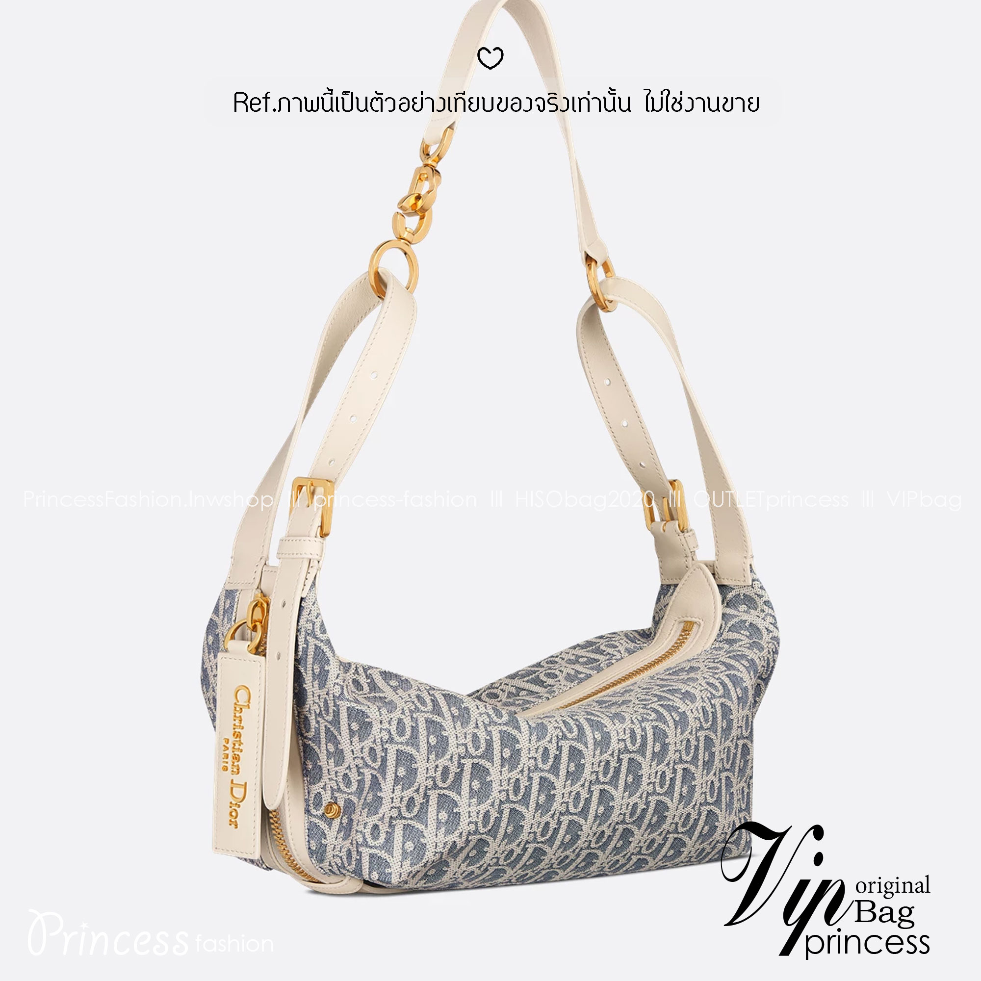 ORI หนังแท้ | DIOR D-Journey Bag กระเป๋าสะพายนิยามใหม่ดีไซน์ทันสมัย โดดเด่นด้วยรูปทรงโฮโบที่มาพร้อมกับดีไซน์ที่นุ่มนวลและทันสมัย พร้อมกับช่องใส่ของแบบติดซิป