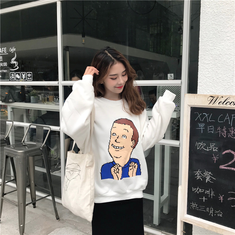 พร้อมส่ง 🛌🌟 Aniamte tops เสื้อกันหนาวแขนยาว บุผ้าสำลีอย่างดี จั๊มแขนจั๊มเอว (IN34684)