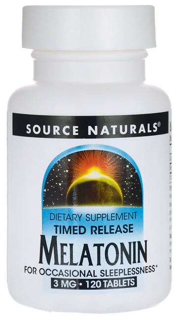 (Pre-order) Source Naturals Melatonin Timed Release 3 mg 120 Tablets