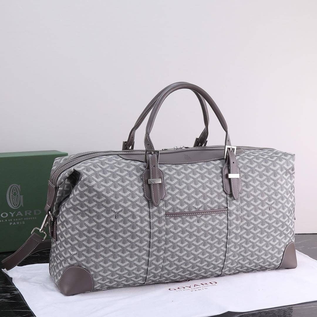 Goyard Keepall bag/ GOYARD Boeing 55 Leather Duffle Bag 55cm กระเป๋าเดินทาง เกรดท็อปออริ สลับแท้ 1:1 เกรดดีสุด ใช้ต่างประเทศได้