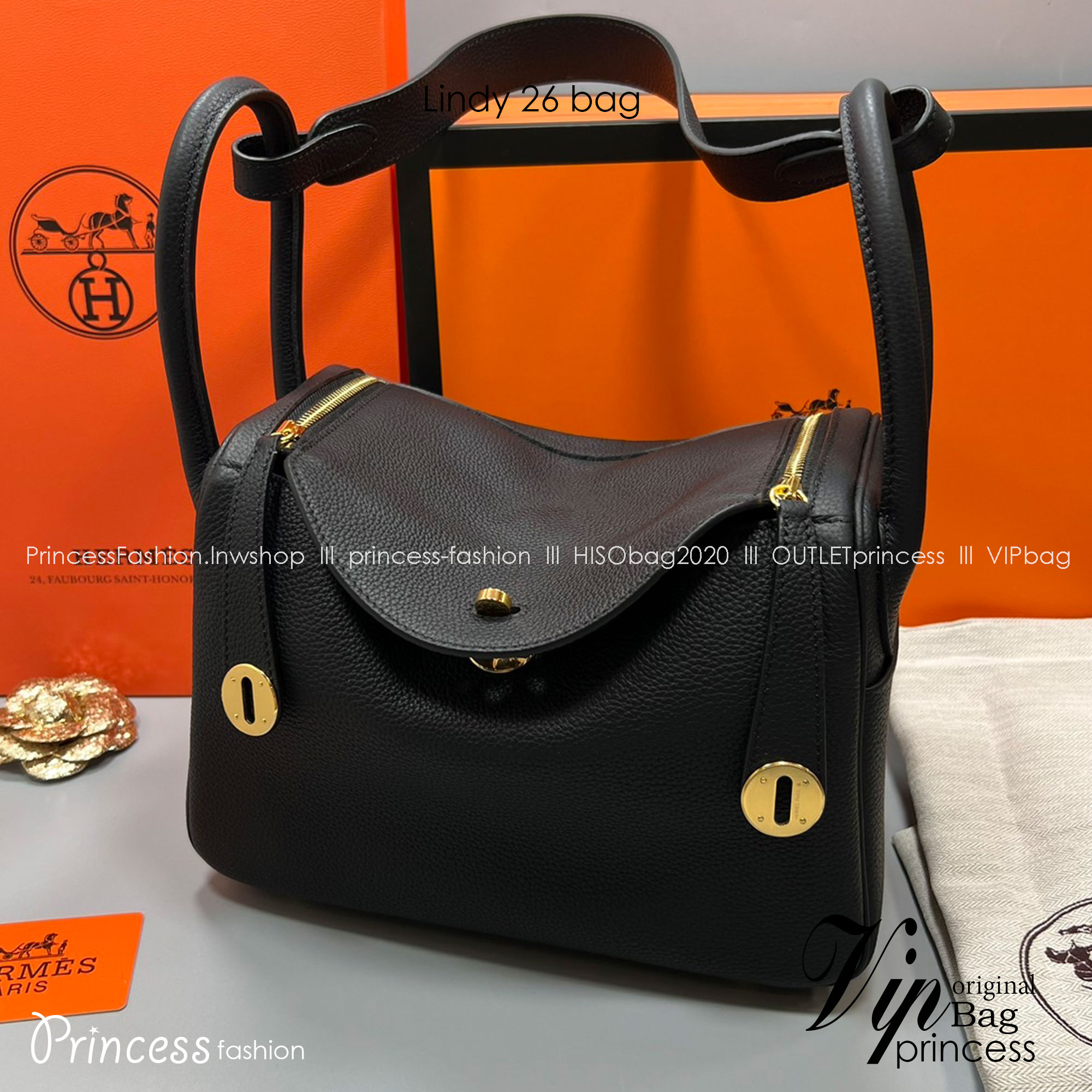พร้อมส่ง 15 สี HERMES Lindy 26 bag กระเป๋าทรงโท้ทหนังสวยอย่างดี เอกลักษณ์ของความเรียบหรูไฮคลาสอย่างสมบูรณ์แบบ เกรดออริ สลับแท้ งานสวยตามรูป ใช้งานต่างประเทศได้