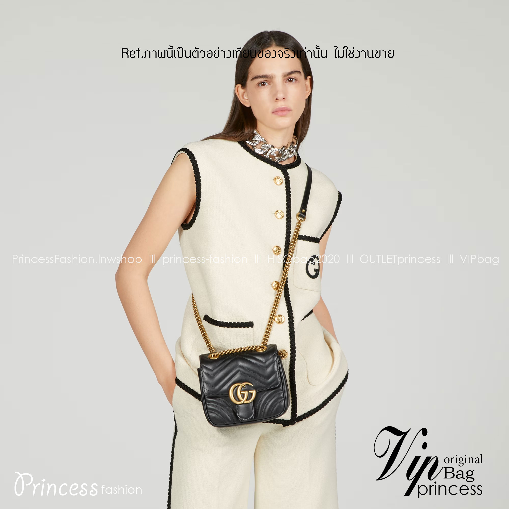 GG MARMONT MATELASSE MINI TOTE BAG / GG MARMONT mini shoulder bag พร้อมส่ง 2 สี กระเป๋าสะพายมินิคลาสสิค สะพายขับผิว ดูแพง อัพลุคได้สบายๆ