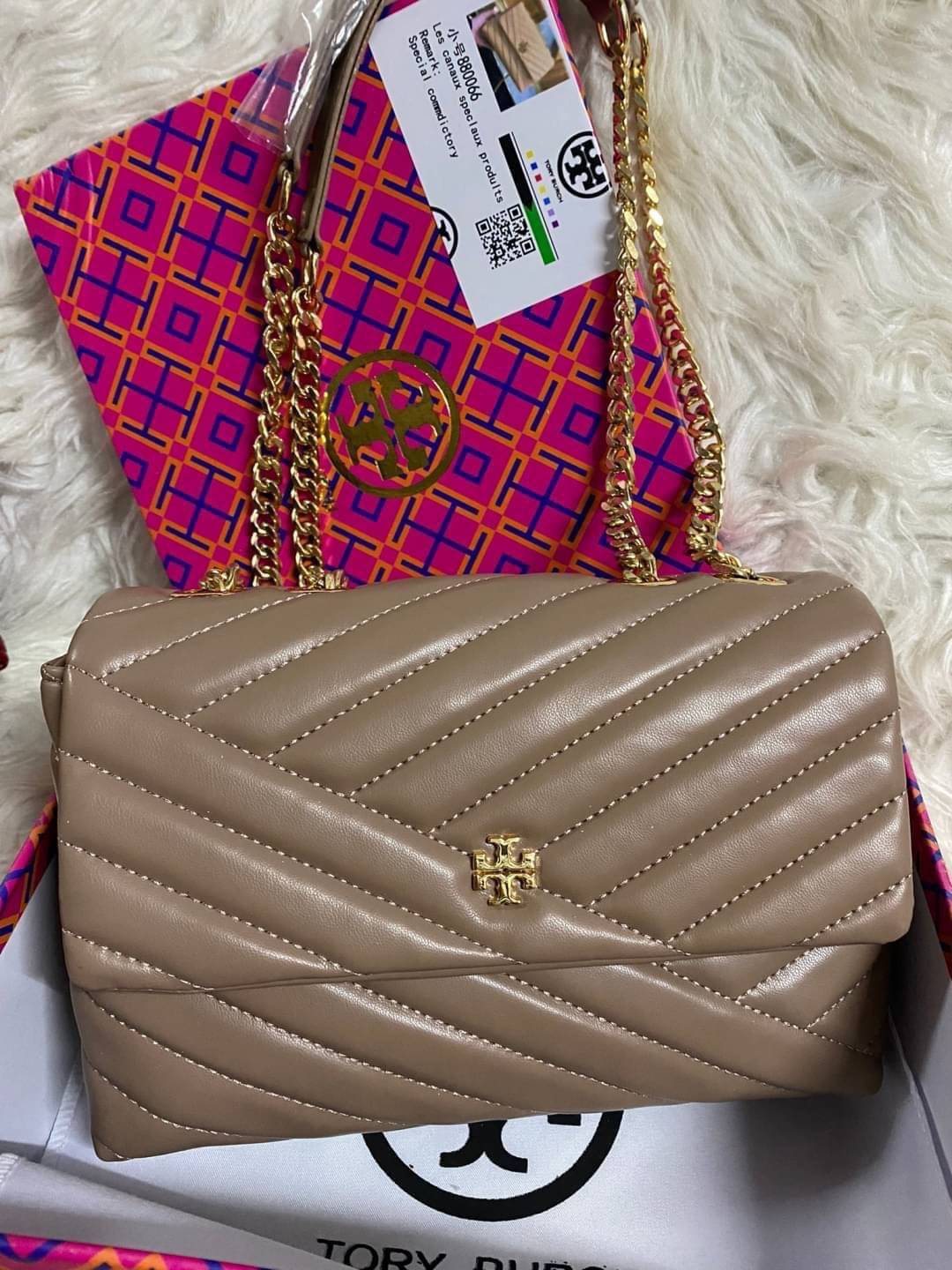 Tory Burch Kira Chevron Convertible Shoulder Bag