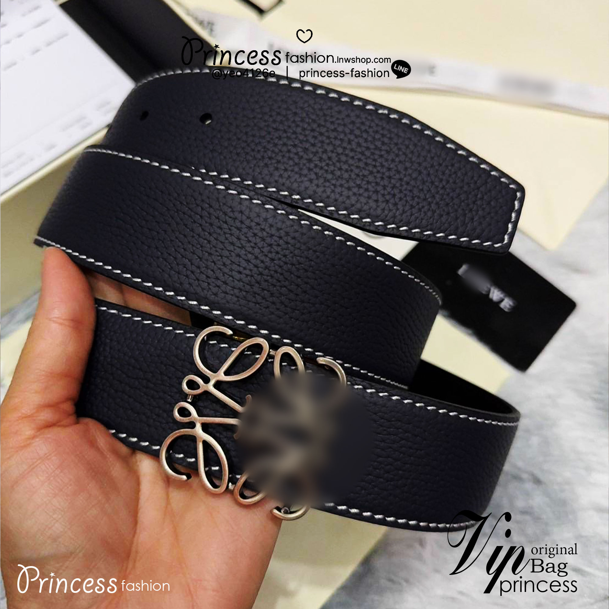 TOP ORI | หนังแท้ Loewe Belt / Loewe Anagram Leather Belt เกรดเทพดีสุด เข็มขัดโลเอเว่หนังแท้ สุดคลาสสิค วินเทจ เรียบง่าย ผู้ดี เป็นซิกเนเจอร์ ใช้งานเป็น everyday use ได้เลย