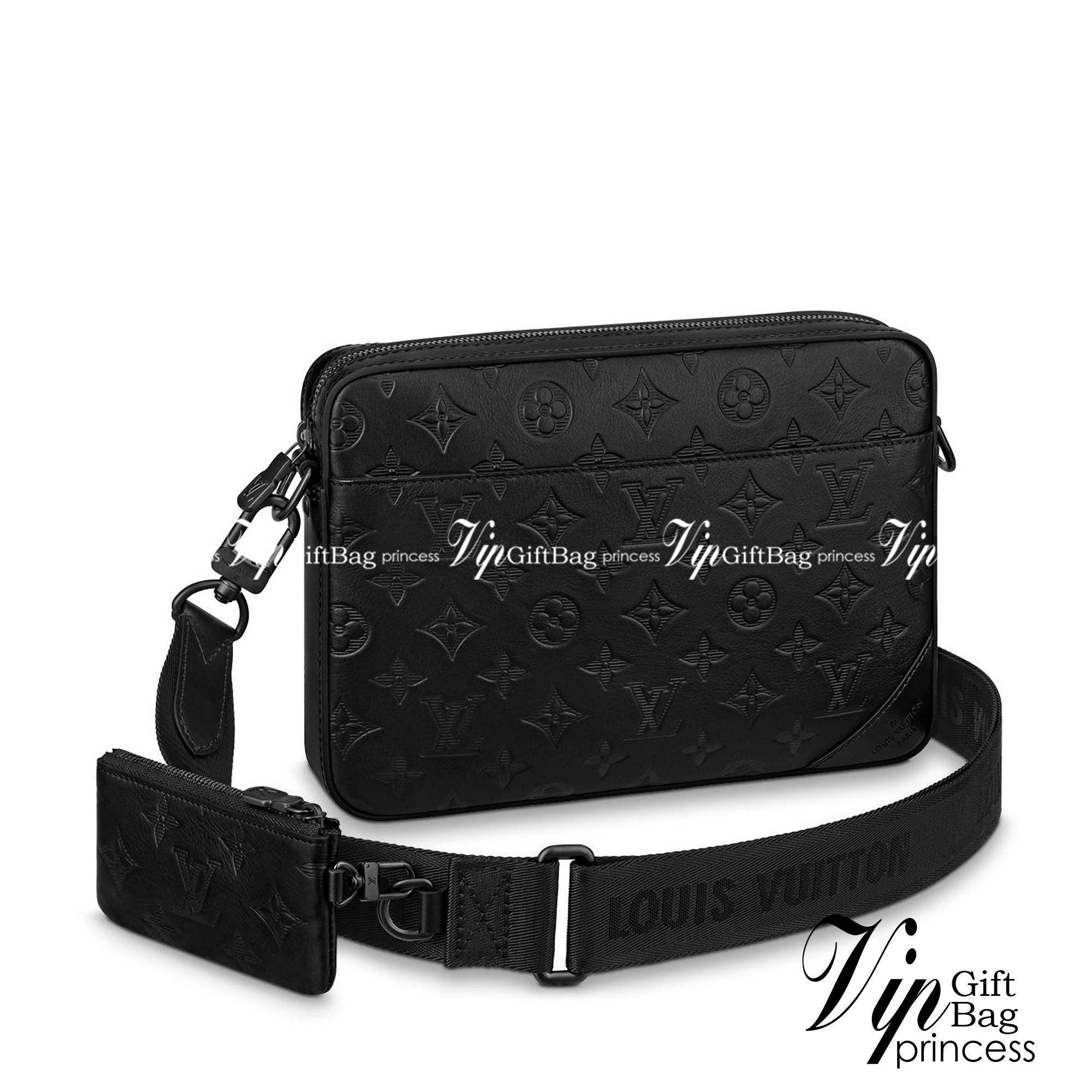 LV Duo messenger Black Monogram Shadow เกรดใช้งานสลับใบจริงได้ เทพออริจินอล เนื้องานสวยงาม หนังแท้ ใช้ได้ทั้งชายหญิง ภาพสินค้าถ่ายจากงานขายจริงใช้งานต่างประเทศได้