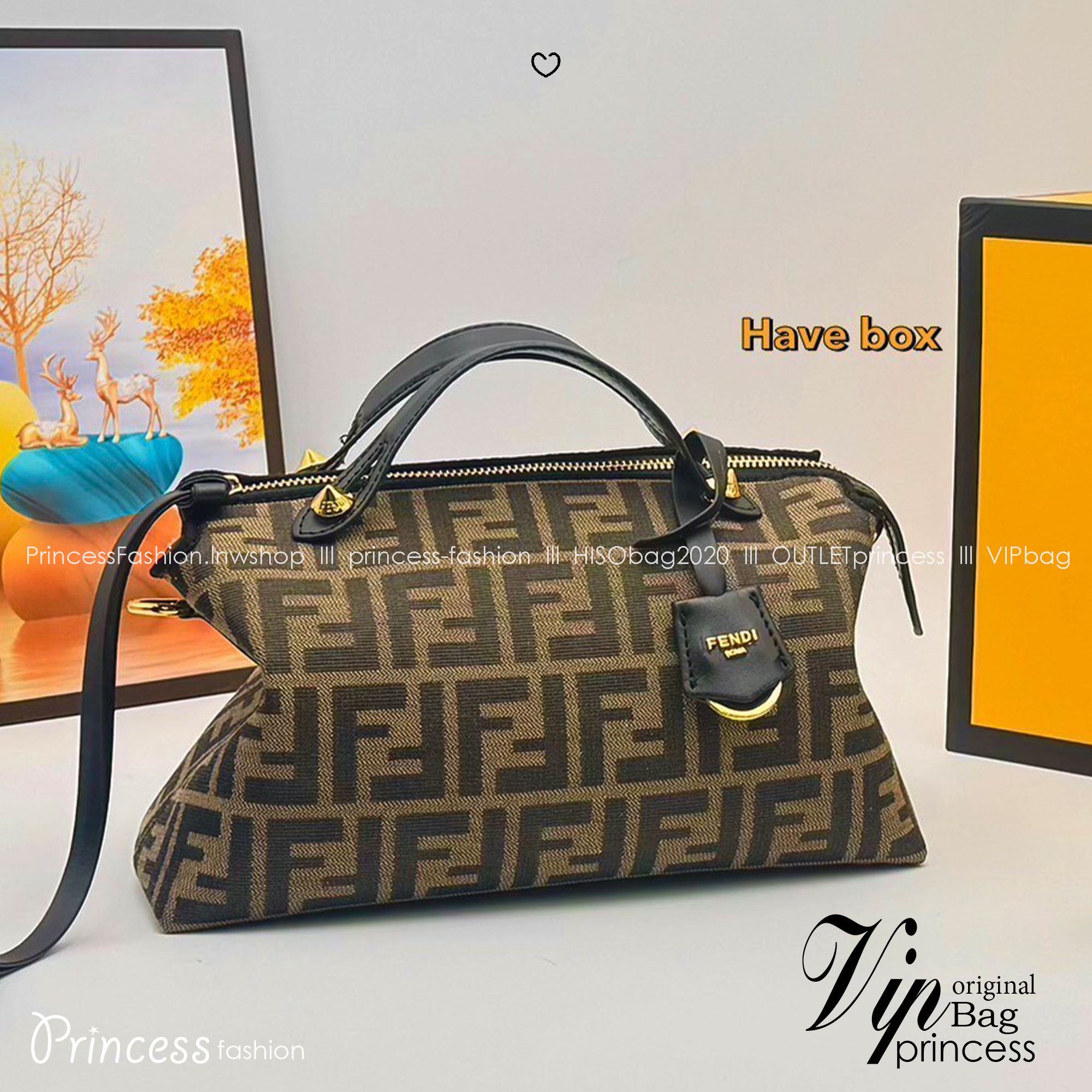 FENDI Medium By The Way Selleria Shoulder Bag กระเป๋าสะพายรุ่นใหม่ล่าสุด รูปทรงใช้งานง่าย โมเดิร์นและหรูหราขึ้น สไตล์ไม่ซ้ำภายในโล่งกว้าง ใส่ของสำคัญได้สบายๆ