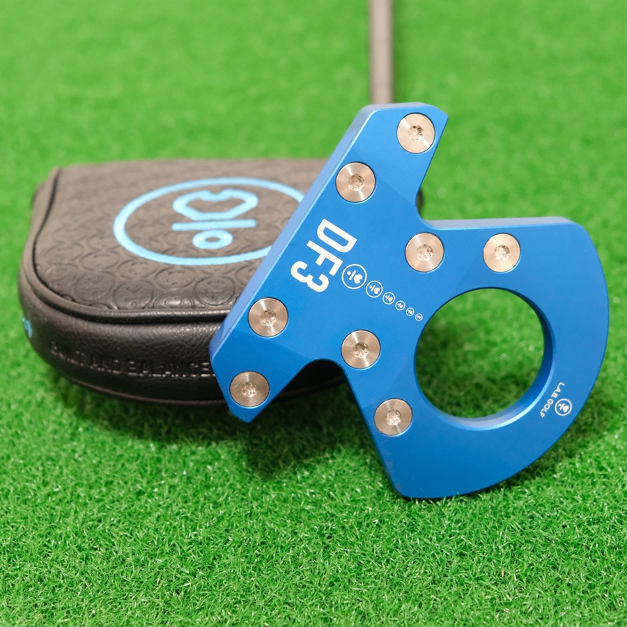 LAB GOLF DF3 BLUE PUTTER L.A.B. GOLF 35 INCH PUTTER 35" 69* LIE STEEL SHAFT + HEADCOVER