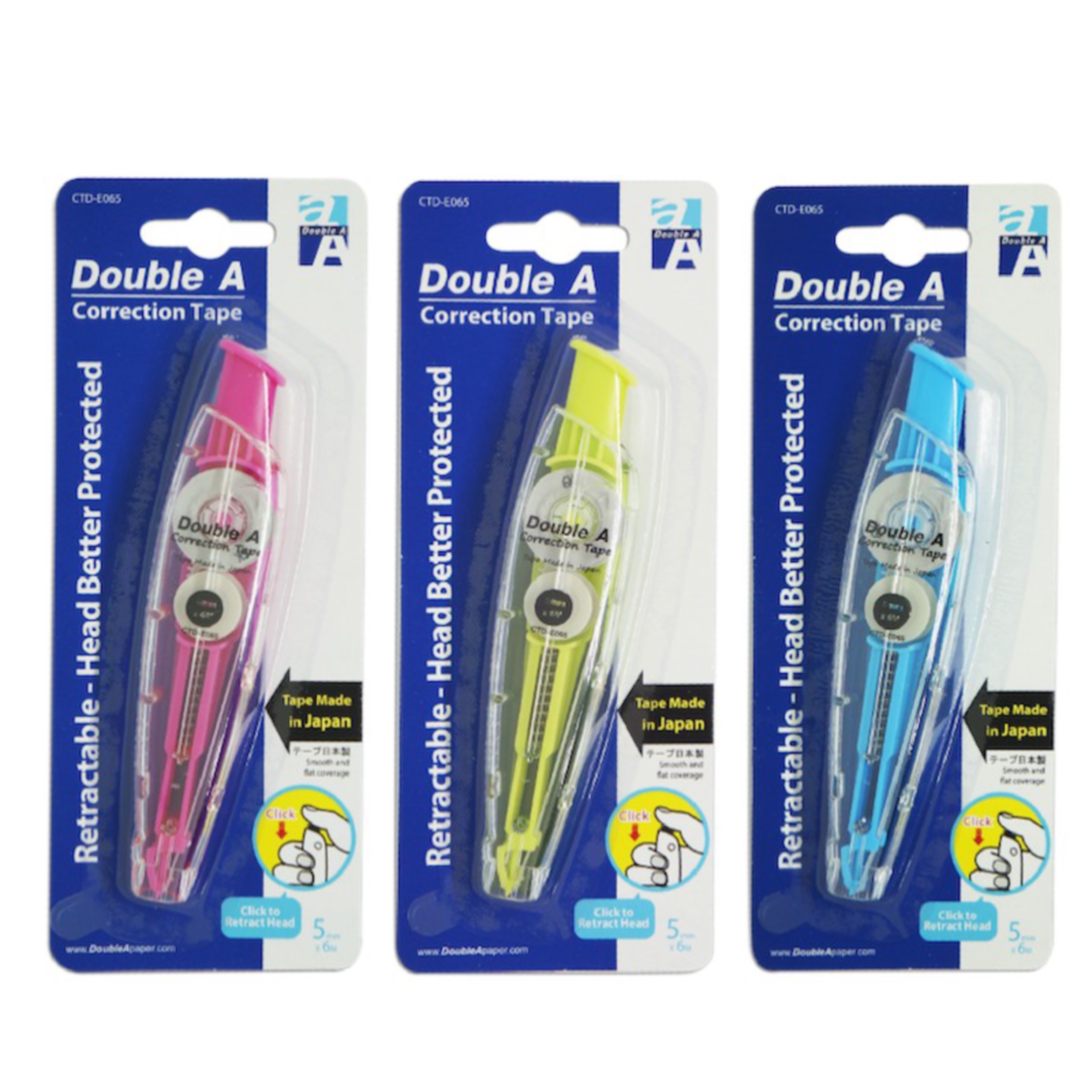 เทปลบคำผิด Double A 5mm*6m CTD-E065