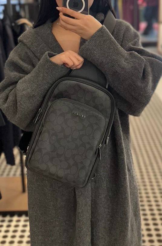 พร้อมส่ง 4 สี COACH Ethan Pack In Signature Canvas / COACH GRAHAM PACK กระเป๋าคาดอก 🧡 เกรดท็อปออริจินอล 1:1 สลับแท้ เกรดดีสุด ใช้งานต่างประเทศได้