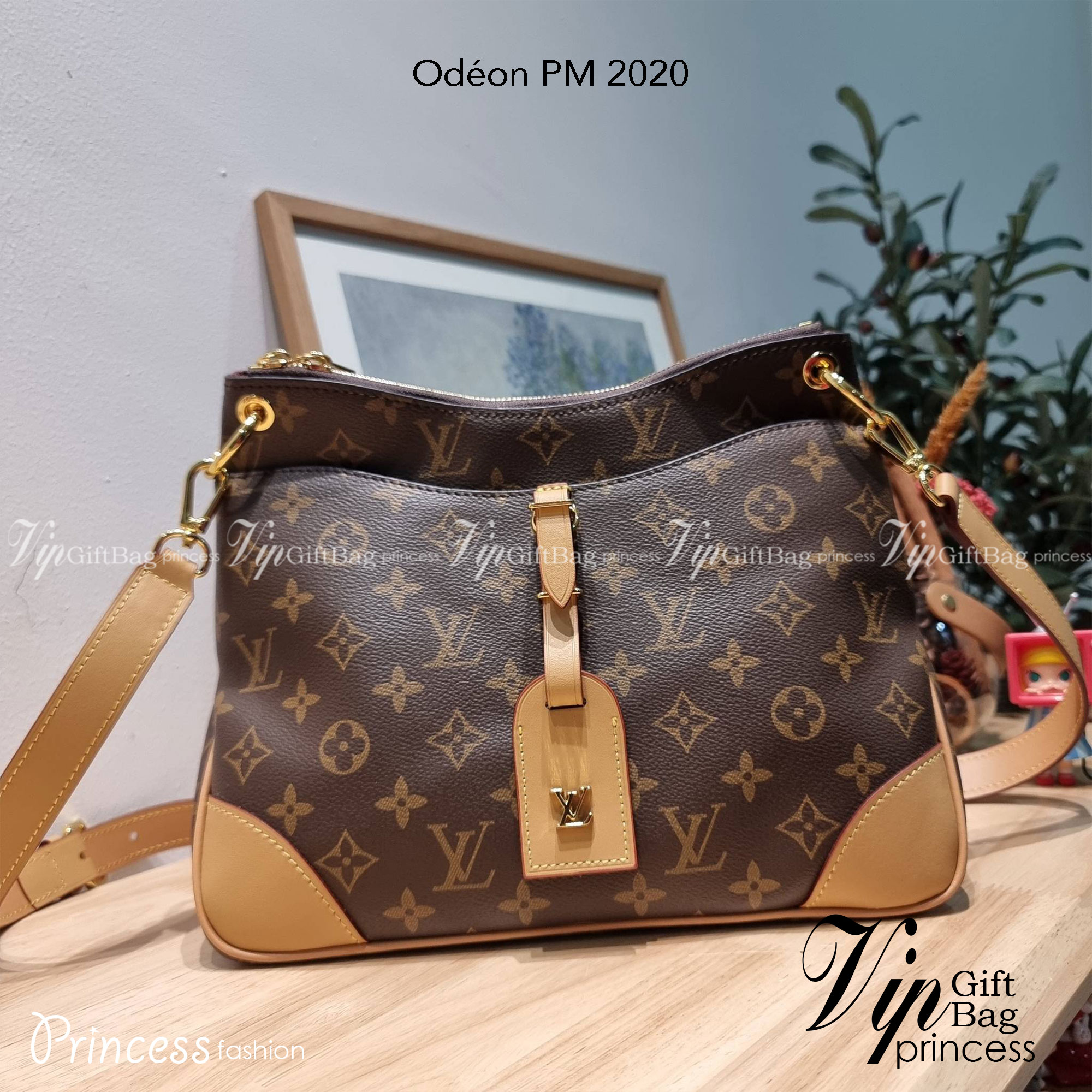 LV Odeon PM 2020 กระเป๋าสะพาย ดีไซน์คลาสสิค ใบใหญ่กำลังดี ทำให้ใช้งานได้สะดวก วัสดุหนังแคนวาสทนทาน