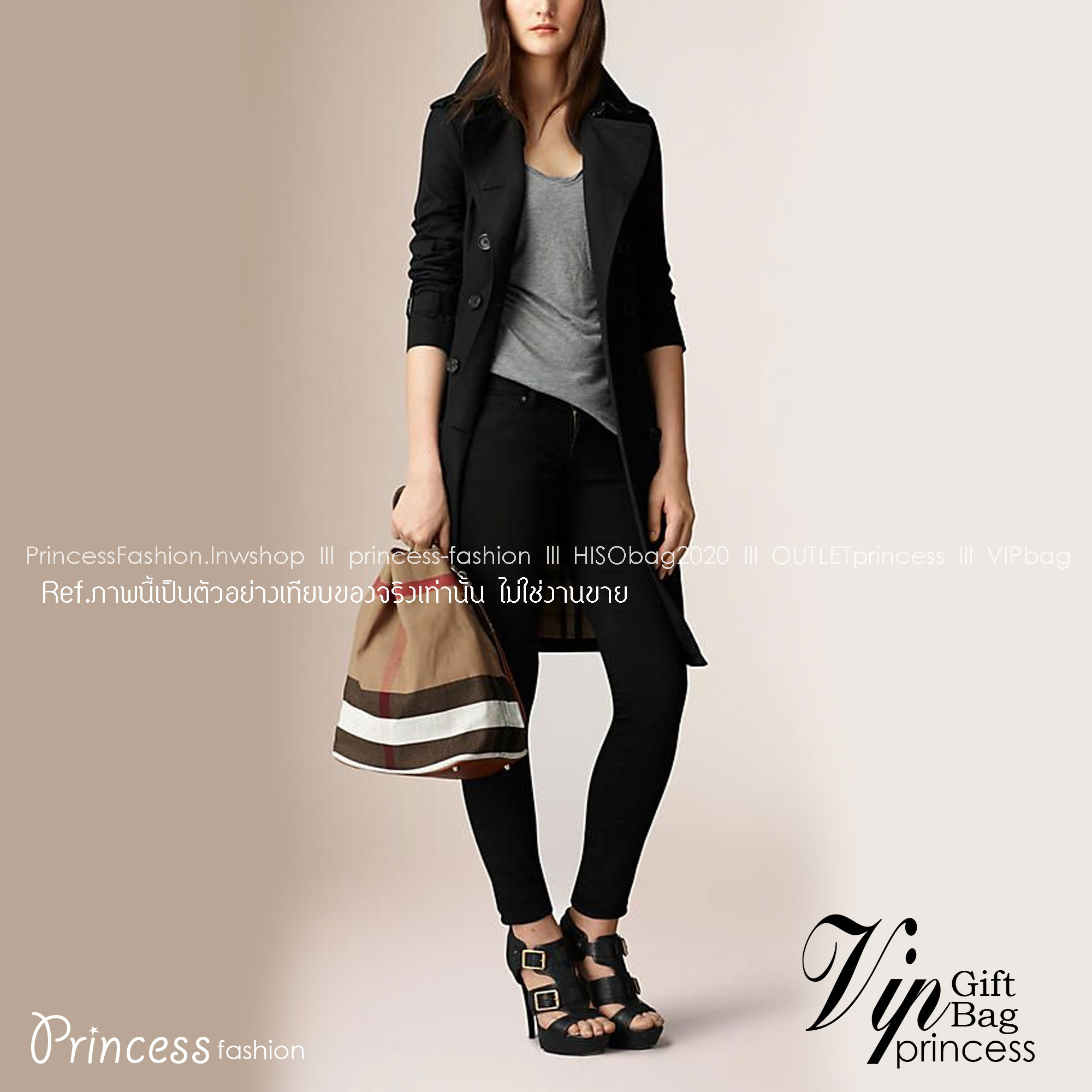 Burberry Ashby In Canvas Check And Leather / BURBERRY VINTAGE CANVAS BUCKET BAG 10" กระเป๋าถือทรงโท้ทผ้าแคนวาสพิมพ์ลายแบรนด์มาพร้อมสายยาวสายหนังแบบถอดใช้งานได้ วัสดุผ้าCanvas เนื้อหนาซับในอย่างดี ลายแบรนด์สวยมากคะ