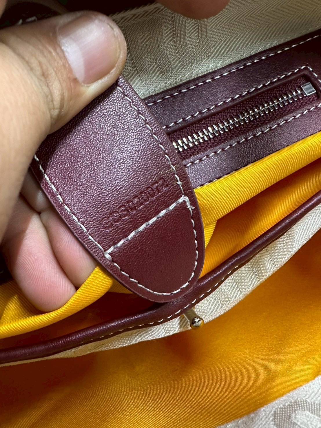 7 สี ORI หนังแท้ | GOYARD Goyardine Sac Marie Galante 35cm / Goyard Tote Bag กระเป๋าสะพายทรงโท้ท พร้อมหูจับใช้งานง่าย ภายในโล่งกว้าง หรูหราลงตัว