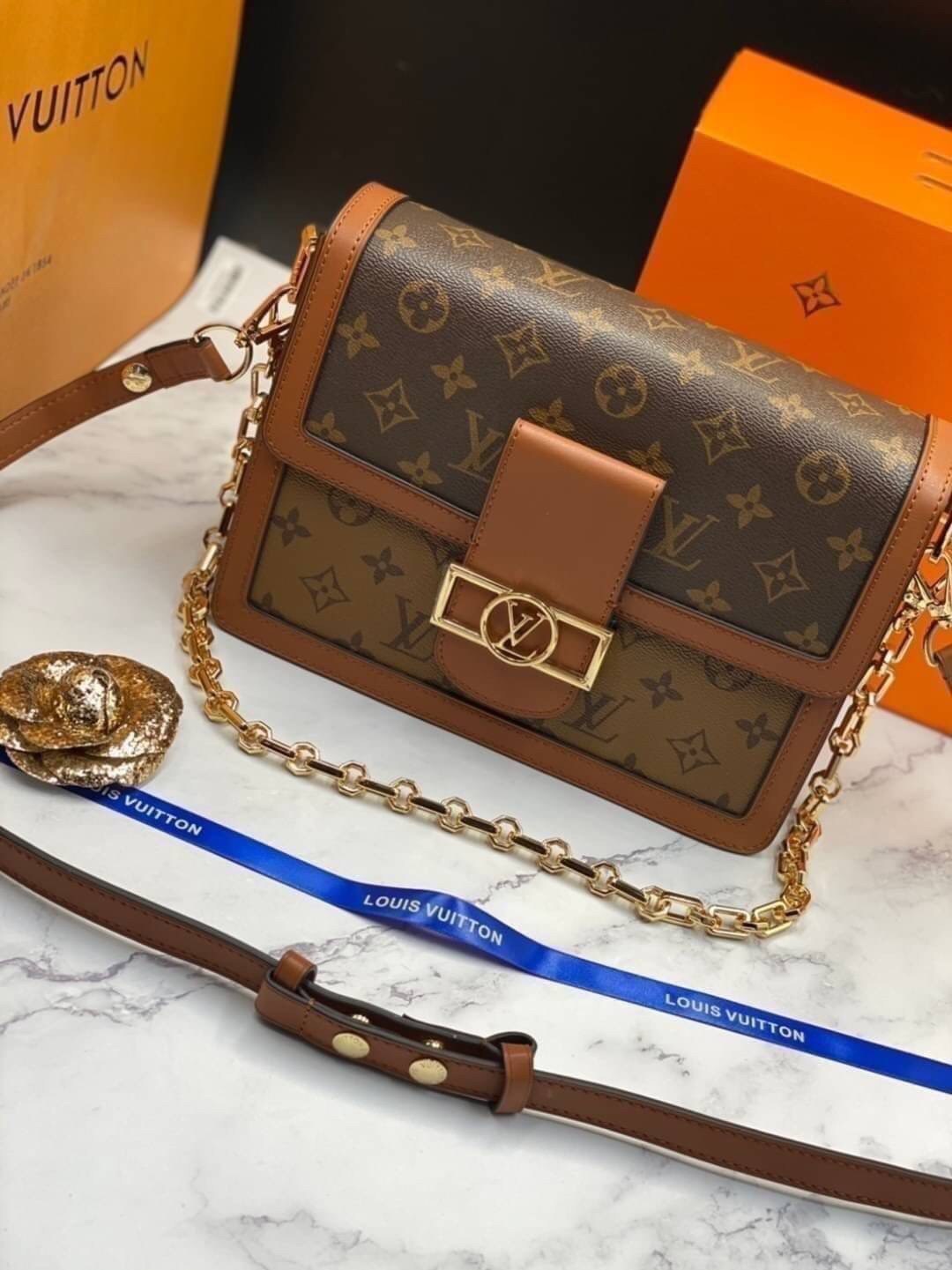 LOUIS VUITTON DAUPHINE MM 25cm เกรดออริจินอลสลับแท้ 1:1 ใช้งานต่างประเทศได้