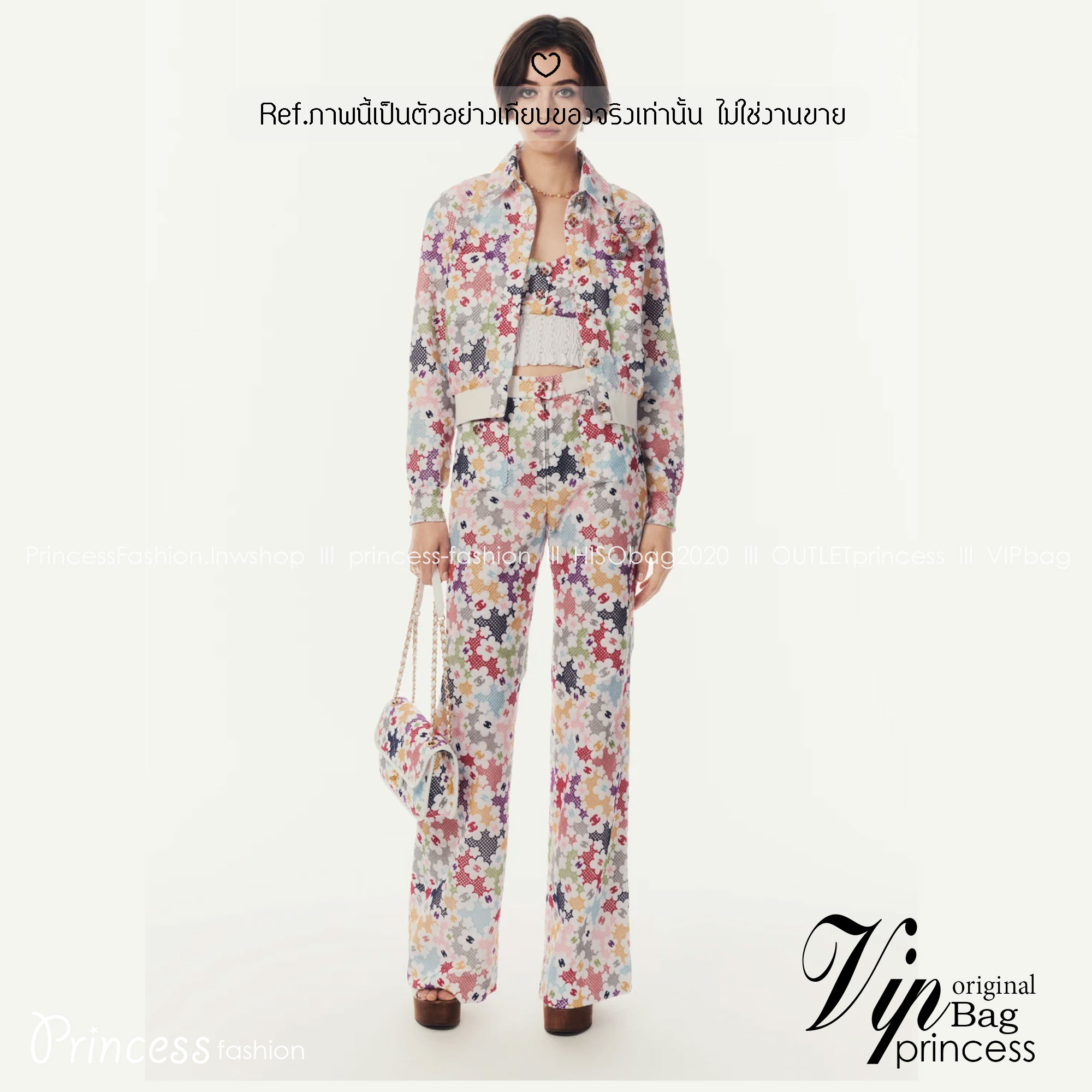 CHANEL Flap Bag Lace Patchwork & Gold-Tone Metal, White & Multicolour / CHANEL Multi Flower Flap Bag กระเป๋าสะพายลายดอกไม้ ต้อนรับซัมเมอร์ 2024 สวยงามคัลเลอฟูล แฝงความหรูในตัวตามเอกลักษณ์แบรนด์