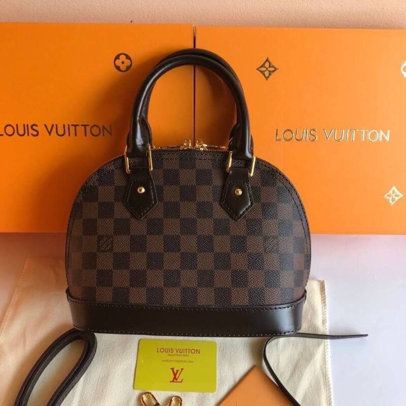 VIP 】หนังแท้ LOUIS VUITTON ALMA BB