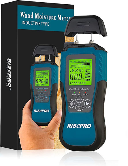 เครื่องวัดความชื้นคอนกรีต ความชื้นผนัง พื้น ไม้ ระบบดิจิตอล ยี่ห้อ Risepro รุ่น MT1905