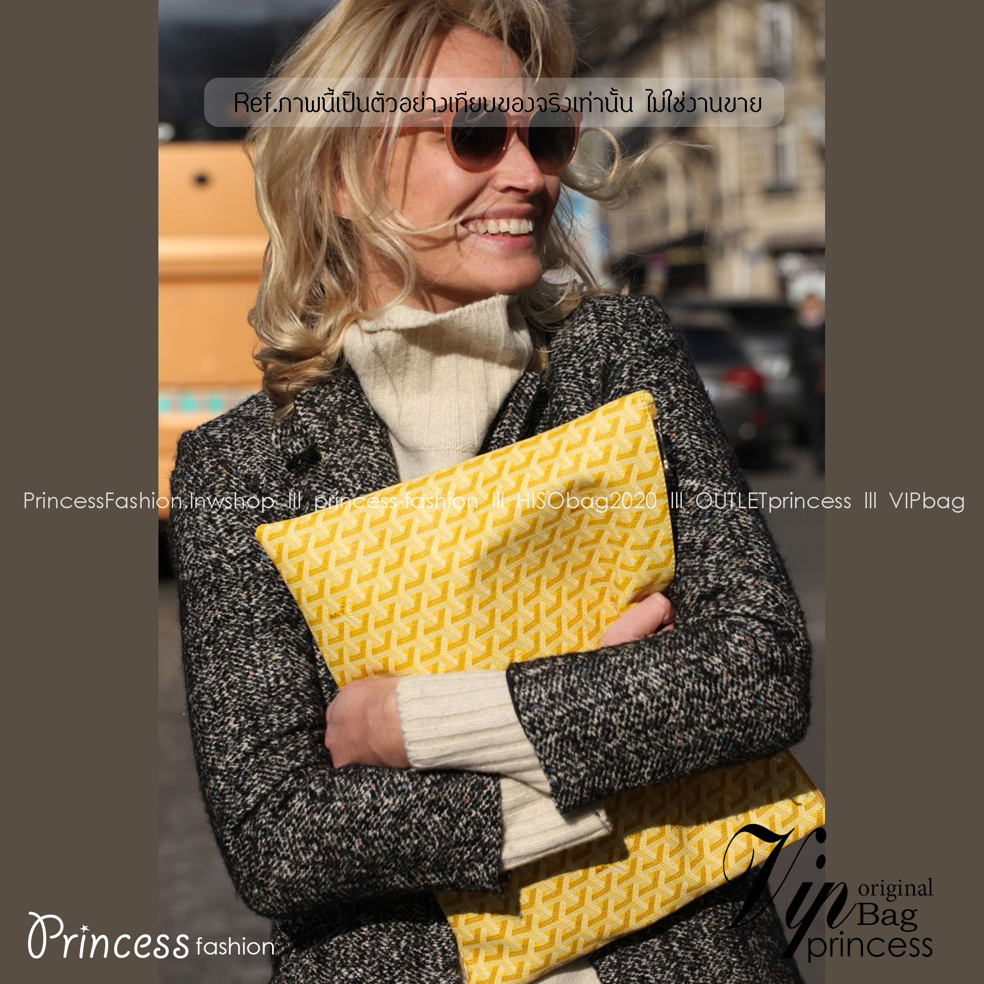 พร้อมส่ง GOYARD CLUTCH BAG unisex 30cm กระเป๋าคลัช ใช้ได้ทั้งชายหญิง เกรดออริ สลับแท้ 1:1 ใช้ต่างประเทศได้ ภาพถ่ายจากงานขายจริง