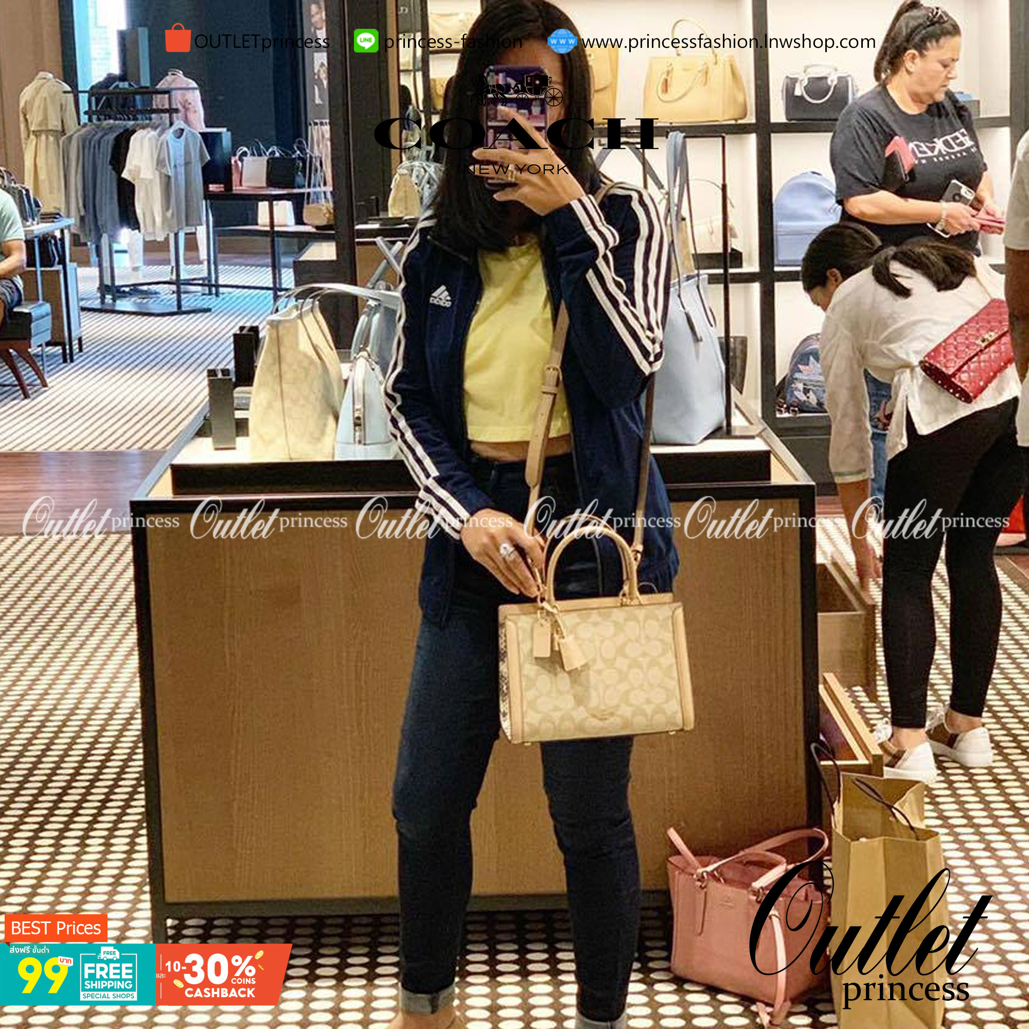 COACH ZOE CARRYALL IN SIGNATURE CANVAS เดอะเบสท์แห่งปี ต้องยกให้พี่คนสวยใบนี้เลย!! รุ่นที่สาวๆตามหา หายากอีกหนึ่ง กระเป๋าถือ/สะพายทรงสวย คลาสสิค ใบใหญ่จุคุ้ม มีดีเทลน่ารักๆที่แม่กุญแจ สามารถล็อคหัวซิปได้ กุญแจซ่อนในพวงหนังห้อยก็น่ารักไปอีก ภายในโล่งกว้าง 