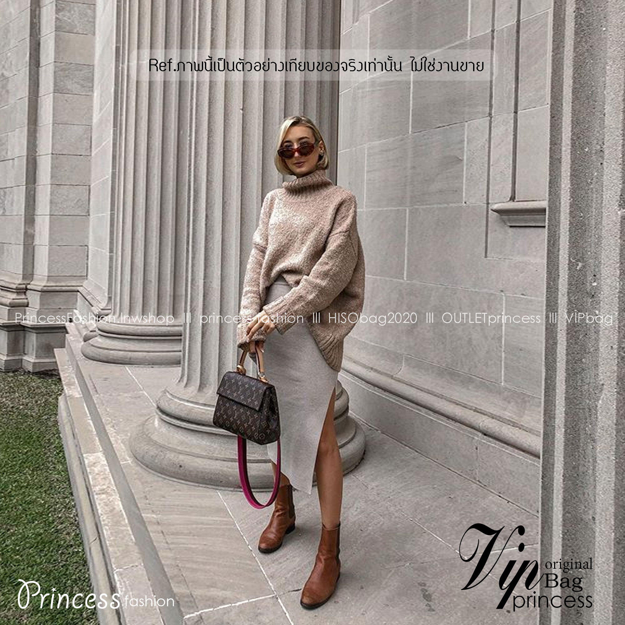 LV Cluny BB Monogram Handbag กระเป๋าสะพายลายโมโนแกรมทรงสวยเหนือกาลเวลา เป็นอีกรุ่นที่ขายดีมาก เกรดออริ 1:1 ใช้งานต่างประเทศได้