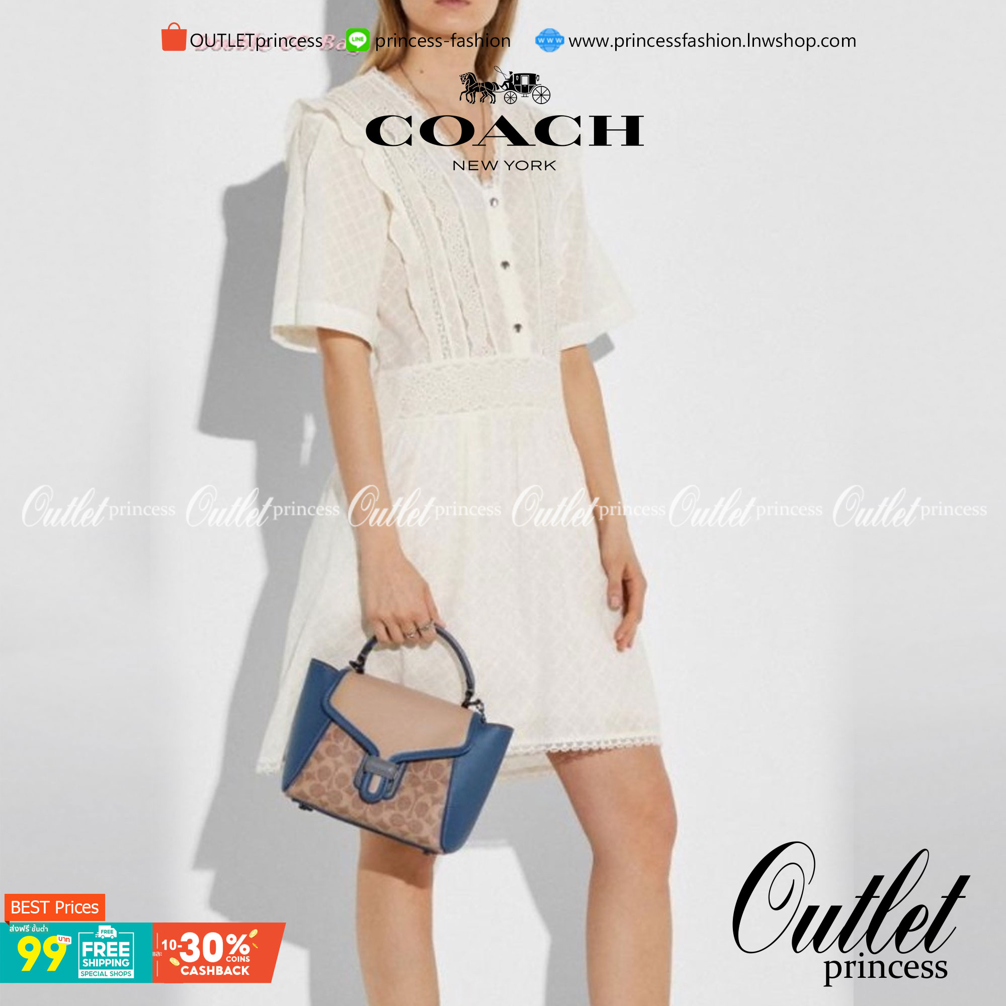 COACH COURIER CARRYALL 23 IN COLORBLOCK SIGNATURE CANVAS พร้อมส่ง 7 แบบ พร้อมส่ง ลุคดูไฮสุดๆค่ะ! กระเป๋าสะพายหนังหรูหราและคลาสสิค หนังแท้ชั้นดีที่สุด น้ำหนักเบา หนังสวยมากก สัมผัสแล้วหลงรักแน่นอนจ้าา😘