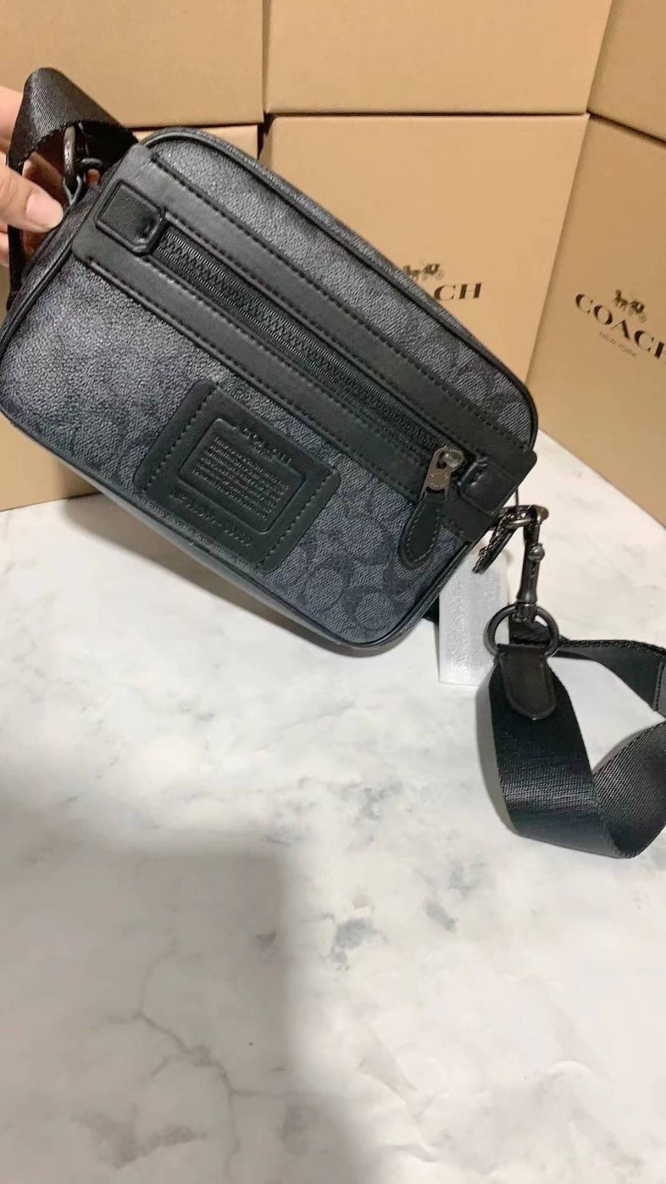 Coach Academy Crossbody In Signature Canvas