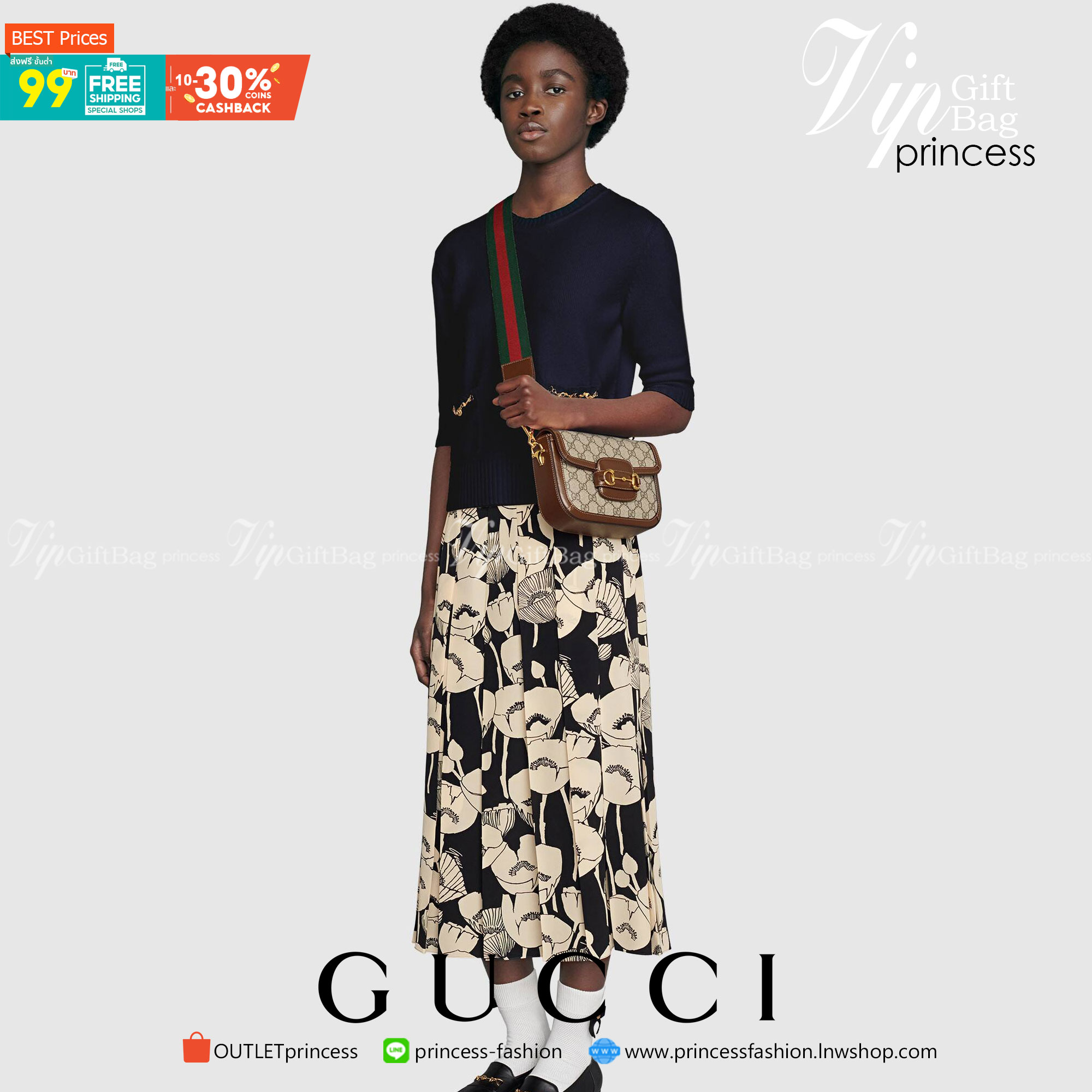 VIP GIFTbag 】หนังแท้สวยมากกกกกก มีจำนวนจำกัดน้าา Gucci Horsebit 1955 mini bag กระเป๋าสะพายข้าง ทรงใช้งานง่าย ดีไซน์เรียบหรูและคลาสสิคตามสไตล์ ใส่ของสำคัญได้สบาย ใส่มือถือได้ทุกรุ่น มาพร้อมสายสะพายสปอร์ต ถอดออกได้ ปรับได้ตามตัว ใบนี้แมทช์ได้กับทุกสไตล์การแ