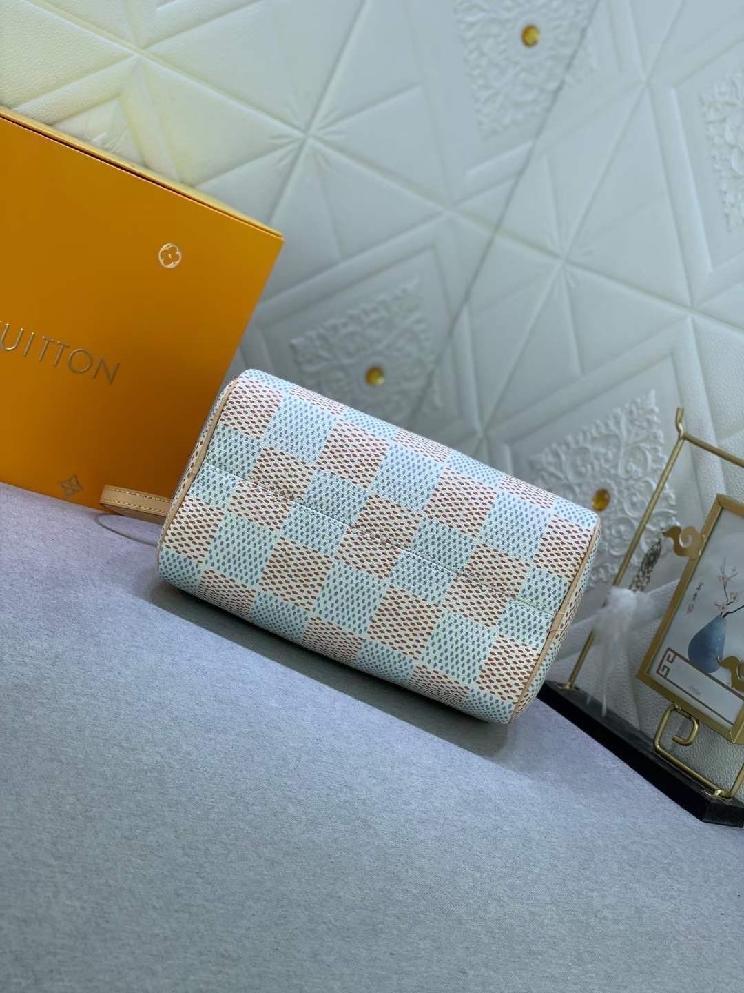 LV Speedy 25 Bandouliere Damier Unisex กระเป๋าสะพายสปีดี้สีใหม่ เกรดออริ 1:1 ใช้งานต่างประเทศได้