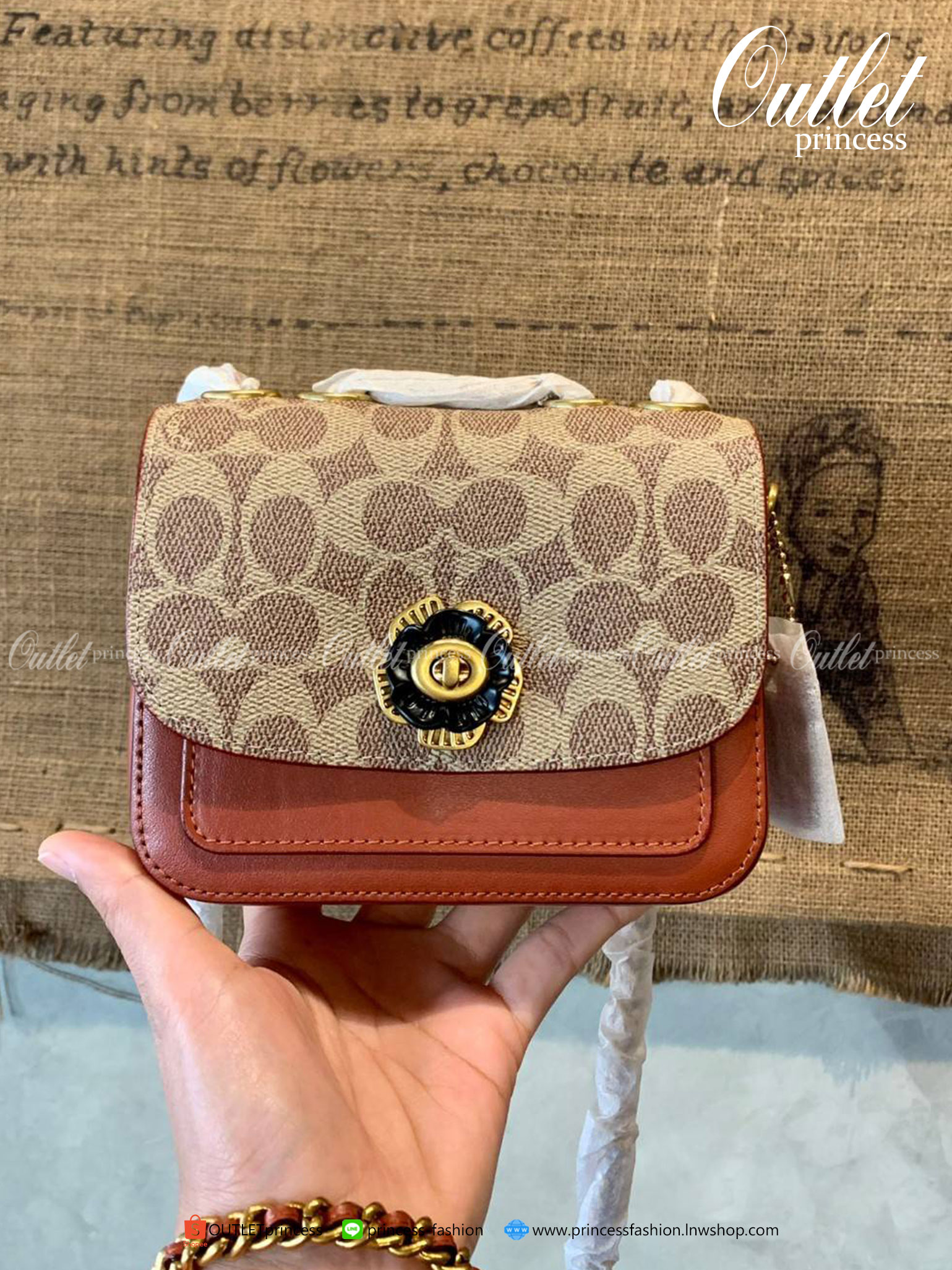 ของแท้ 100% COACH MADISON 16 CROSSBODY BAG LEATHER