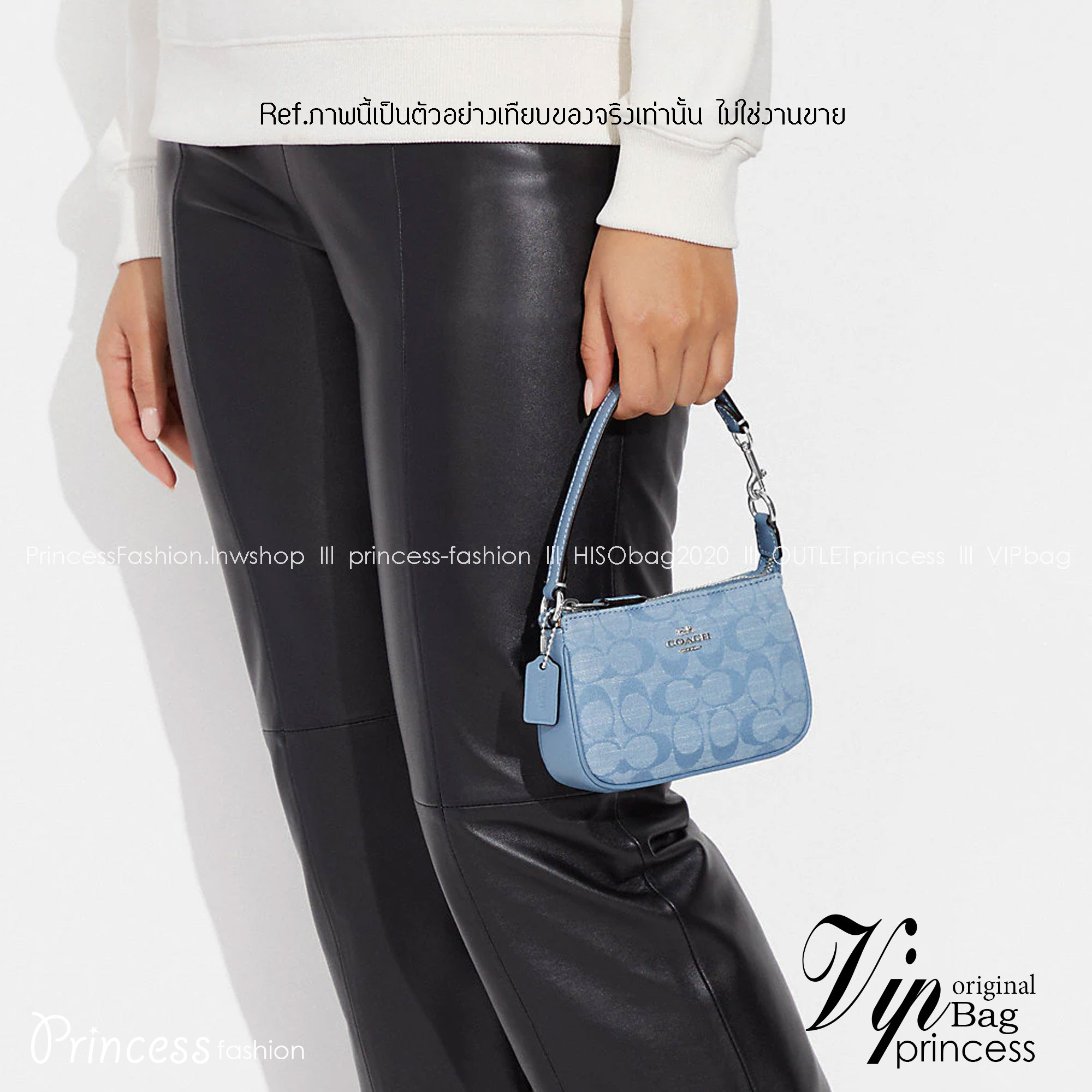 COACH Nolita 15 In Signature Chambray CI027 พร้อมส่ง คอลเลคชั่นใหม่ น่ารักน่าใช้ ในสไตล์คลาสสิค กระเป๋าทรงพอชขนาดมินิ สาวๆเห็นใบจริง ยังไงก็ต้องหลงรักไอเท็มนี้แน่นอนจ้า