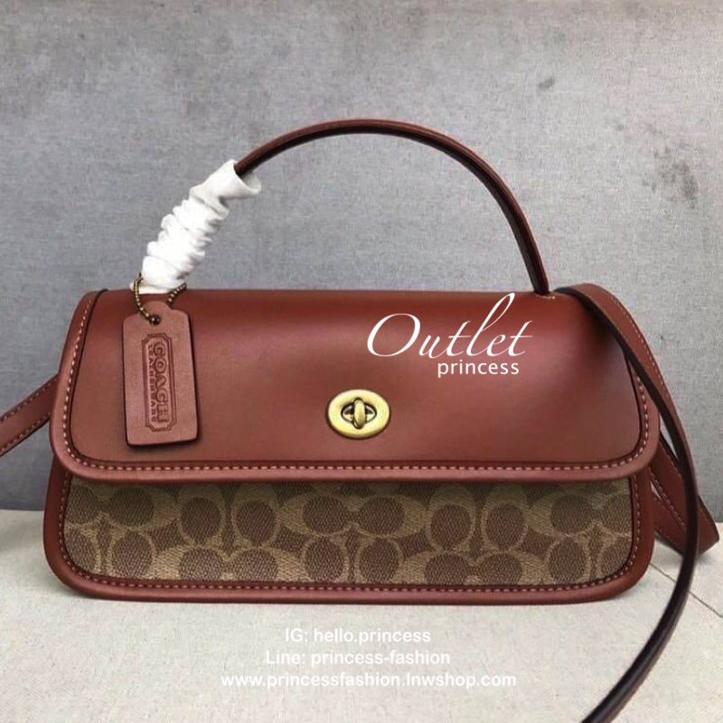 Coach Auth Coach 1941 Turnlock Clutch Crossbody Bag DETAILS