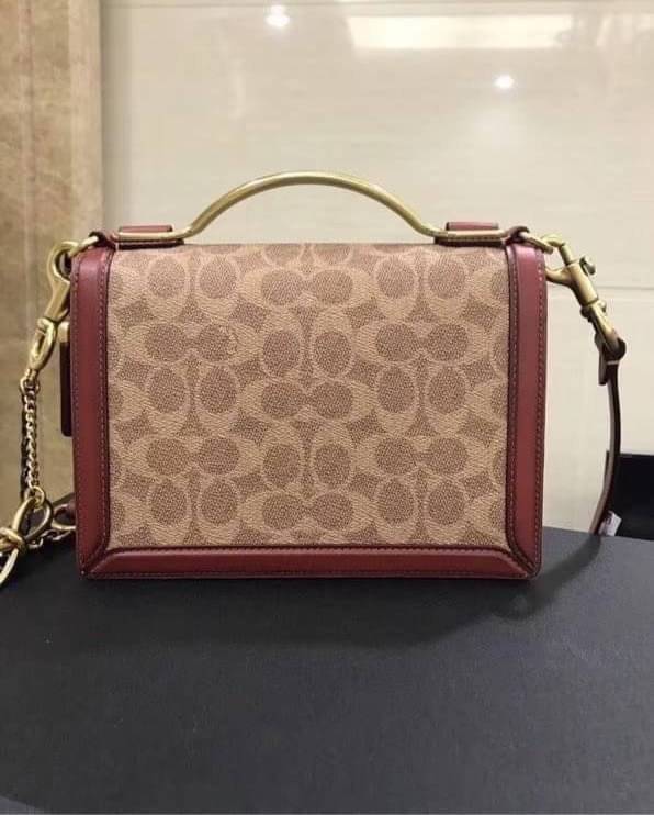 Coach Riley Top Handle 22 In Signature Canvas With Rexy Bag