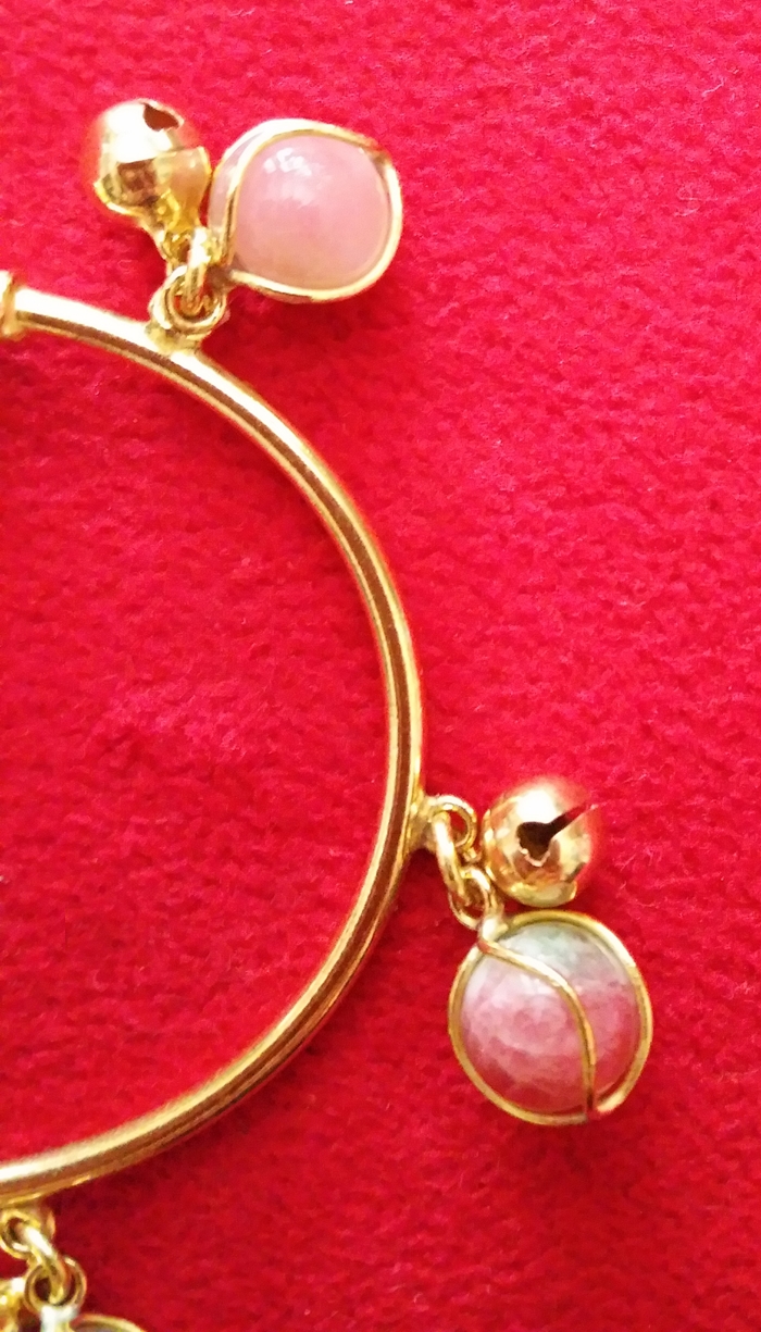 สินค้าหมดค่ะ กำไลข้อมือทองเหลืองหินฮกลกซิ่ว(ร่ำรวย โชคลาภ อายุยืน)ค่ะ