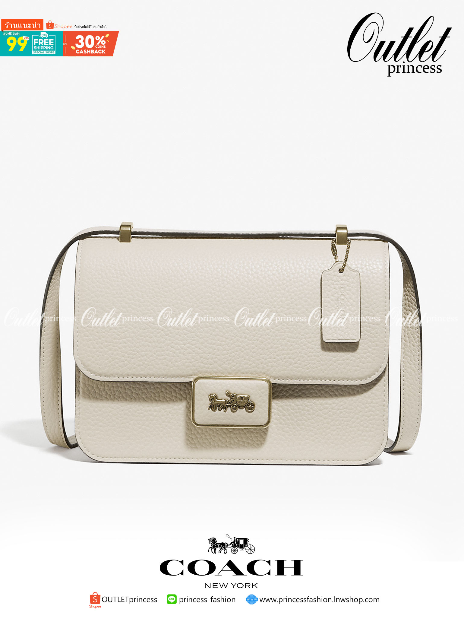 COACH ALIE SHOULDER BAG ((4615)) กระเป๋าสะพายข้างหรือสามารถทบสายกันเพื่อคล้องไหล่ได้ค่ะ วัสดุหนังแท้ หนังนิ่มสวยงามมากๆค่ะ ด้านหน้าเป็นแผ่นโลหะแบรนด์ดูหรูทีเดียว เปิดปิดกระเป๋าแบบกดล็อค ภายในแบ่งช่องหลักหนึ่งช่องค่อนข้างกว้างใส่มือถือได้ทุกรุ่น;กระเป๋าเงิ