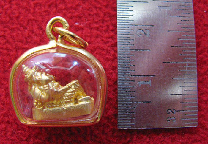 สินค้าหมดค่ะ จี้พระพิฆเนศองค์เล็กปางเสวยสุขเนื้อทองเลี่ยมทองไมครอนค่ะ