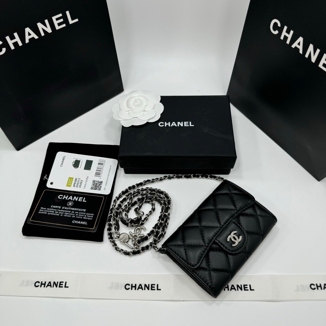 CHANEL mini wallet on chain crossbody กระเป๋าสตางค์พร้อมสายสะพายไซส์มินิ เกรดออริ 1:1 ใช้งานต่างประเทศได้ ภาพถ่ายจากงานขายจริง