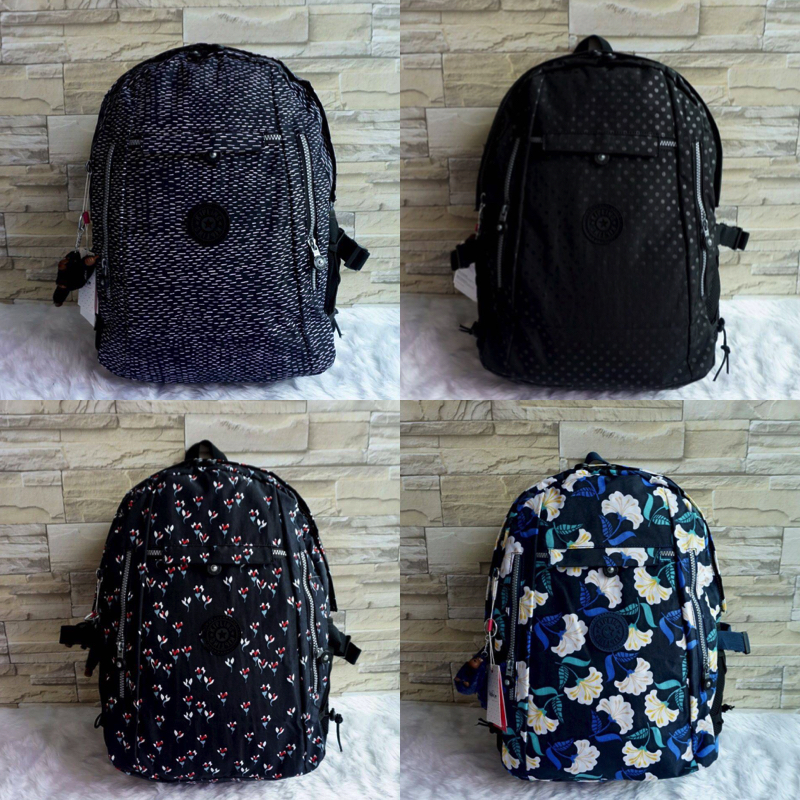 🎄KIPLING BACKPACK K502 กระเป๋าเป้สะพายใบใหญ่ จุของได้เยอะมากๆ วัสดุ nylon + polyestor% กันน้ำ ด้านหน้ามี ช่องใส่ของจุกจิก ช่องซ้ายขวา ช่องหลักเปิดปิดด้วยซิป ภายในแบ่งเป็นสัดส่วย มีช่องแยกใส่ Laptop ใบขี้ขะได้เยอะ จะใช้ไปเรียน ไปนิมหรือท่องเที่ยวก็