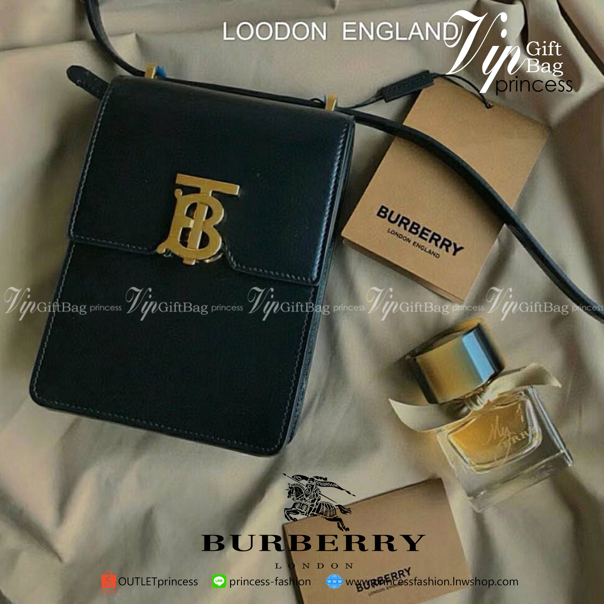 BURBERRY FRAGRANCES CROSSBODY BAG VIP GIFT WITH PURCHASE (GWP) กระเป๋าสะพายพรีเมี่ยมกิ๊ฟ Limited Edition จากน้ำหอม BURBERRY DUTY FREE