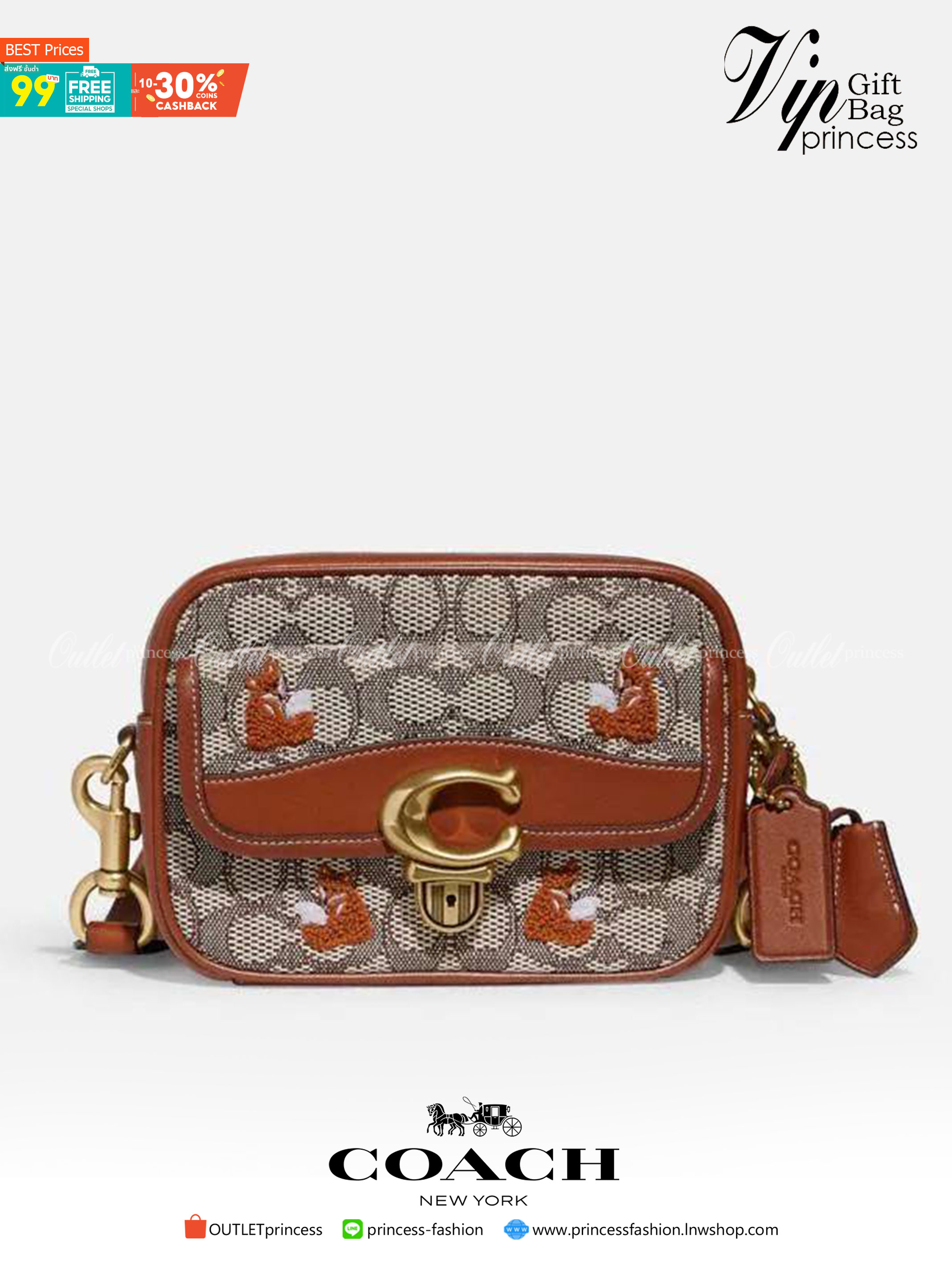 COACH C7764 STUDIO CAMERA BAG 19 IN SIGNATURE TEXTILE JACQUARD WITH CREATURES น้องเล็กใหม่สุดอีกหนึ่ง!! ขนาดเล็กกะทัดรัด มาแบบเลิศๆหรูๆมากแม่ พร้อมเทกเจอร์สุดคิ้วท์!! กระเป๋าสะพายข้างลุคไฮน์ ที่ดีไซน์ออกมาได้ปัง และดูแพงมากๆ ด้วยดีเทลคลาสสิคผสานความเป็นเอ