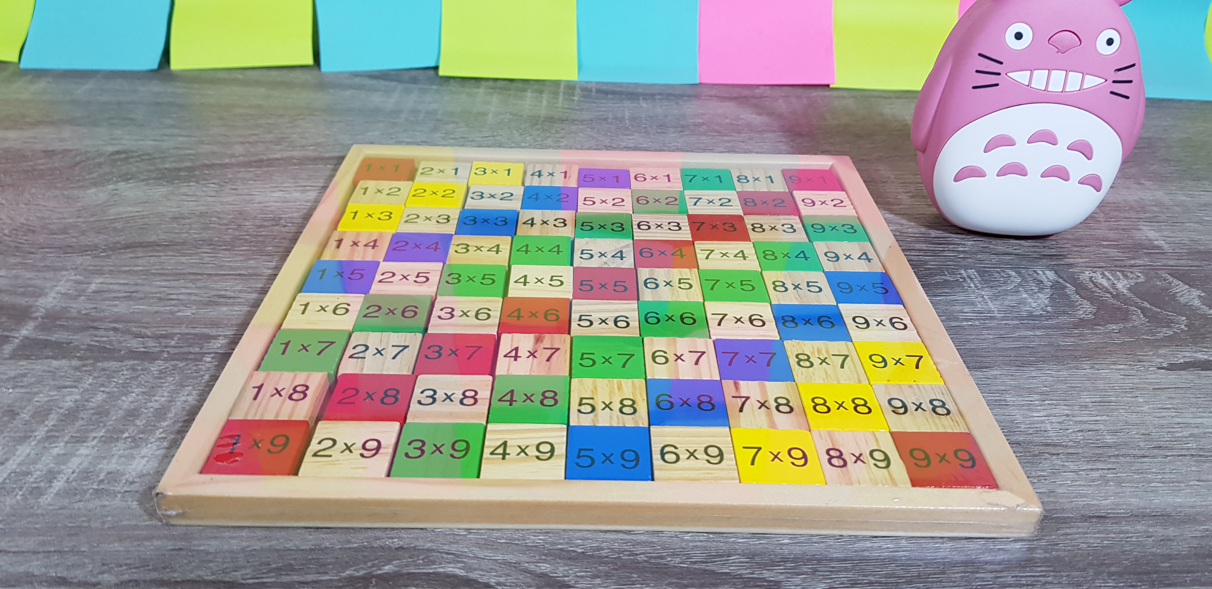 กระดานฝึกสูตรคูณไม้ขนาด (22x22cm.)