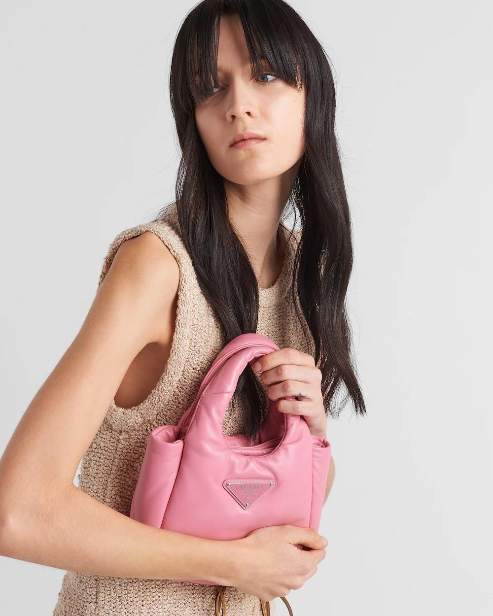 PRADA Small padded Soft nappa-leather bag พร้อมส่ง 4 สี น้องใหม่ล่าสุด กับคอลเลคชั่นที่ทำออกมาตอบโจทย์ได้ทุกไลฟ์สไตล์