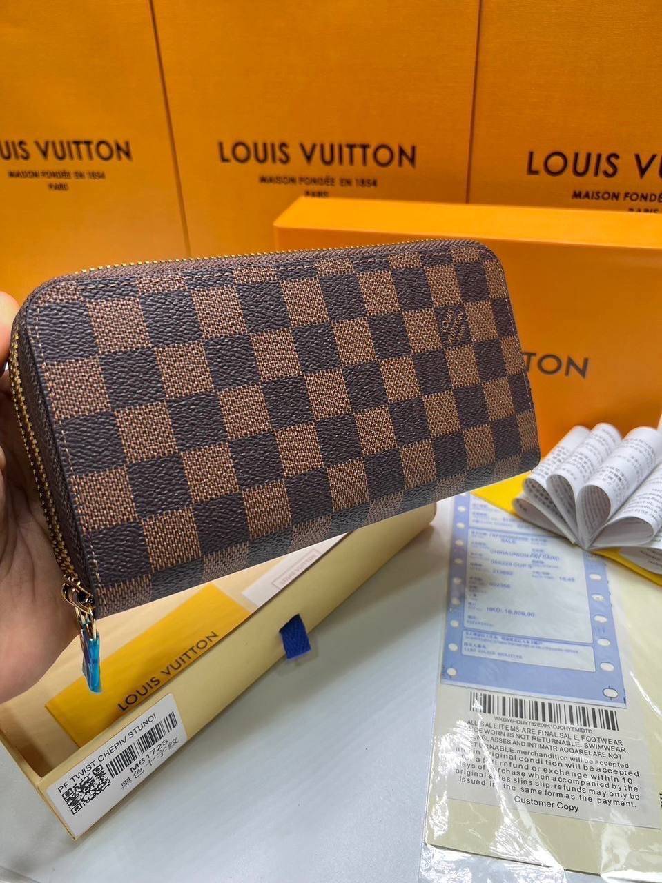 ORI หนังแท้ | LV Zippy Wallet Damier Ebene / Epi Leather Zippy Wallet / Zippy Wallet Monogram / LV Long Wallet กระเป๋าสตางค์ใบยาวซิปรอบ กระเป๋าสตางค์ผู้หญิง