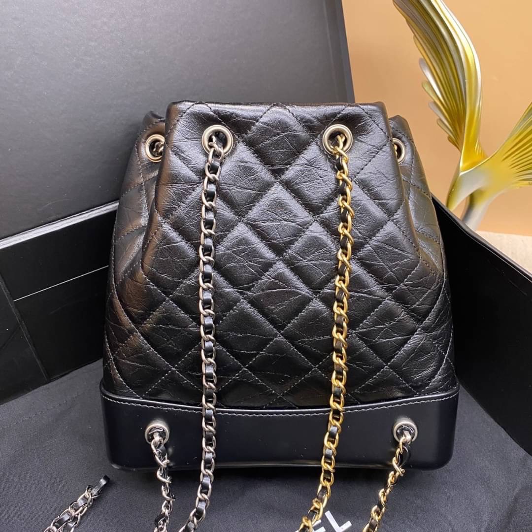 Chanel gabrielle backpack เกรดออริ 1:1 ใช้งาน ตปท ได้ กระเป๋าเป้ ดีไซน์หรูคลาสสิค สายสะพายในตัวรูดปากกระเป๋าเก็บทรงได้