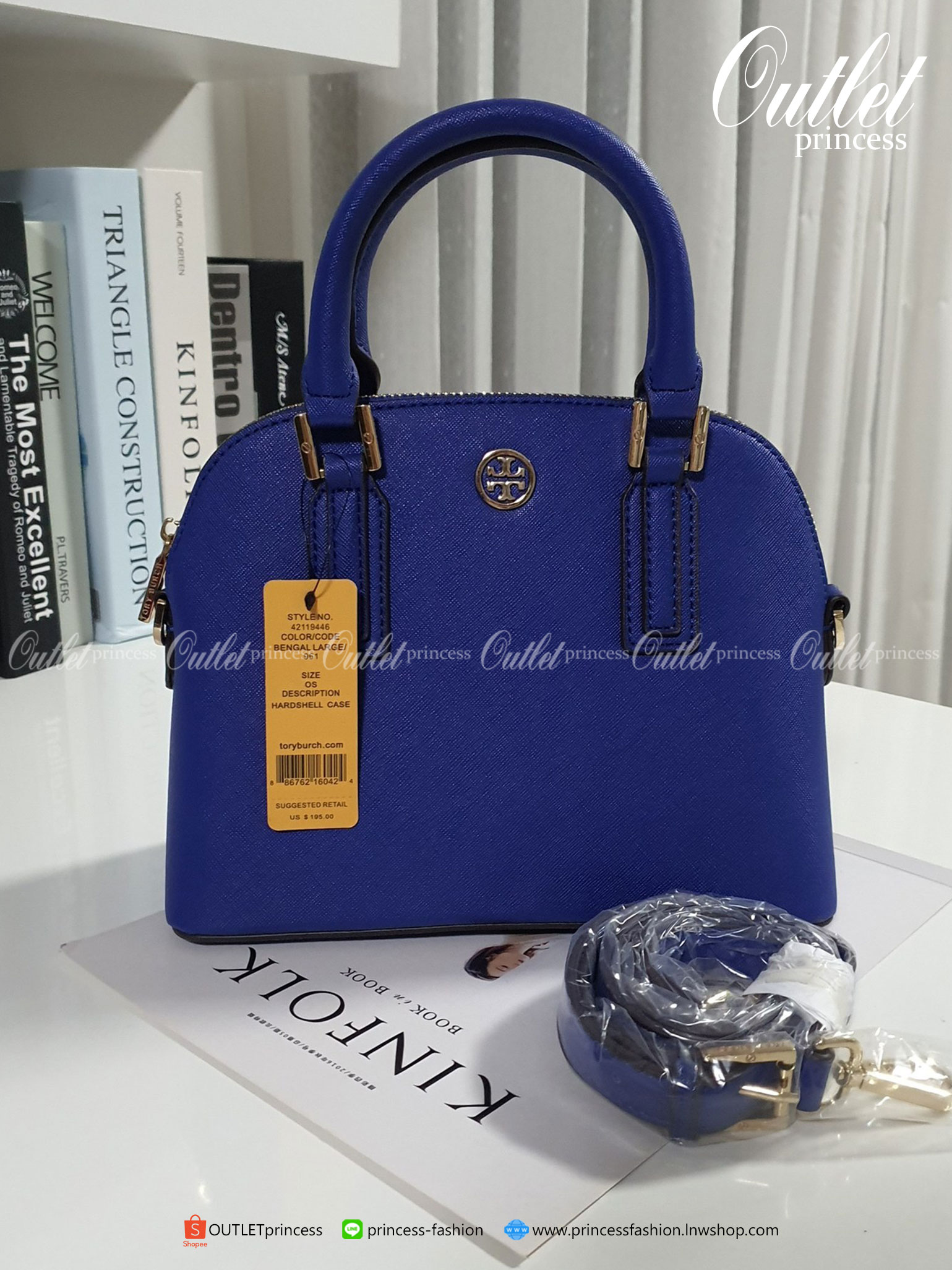 TORY BURCH SAFFIANO HANDBAG กระเป๋าสะพายแบรนด์ดังทรงสุดฮิตหนัง SAFFIANO