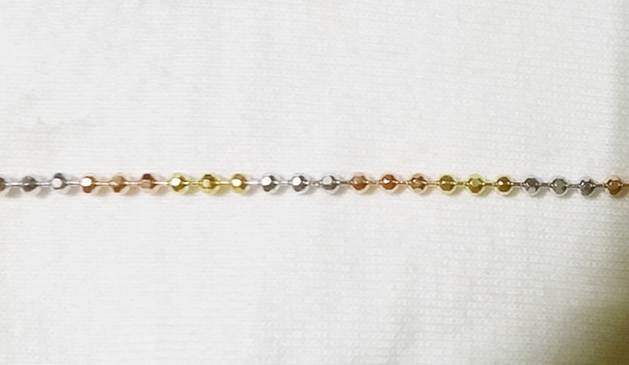 สร้อยคอผู้หญิงสามกษัตริย์ลายไข่ปลา ความยาวทั้งเส้น17นิ้วค่ะ