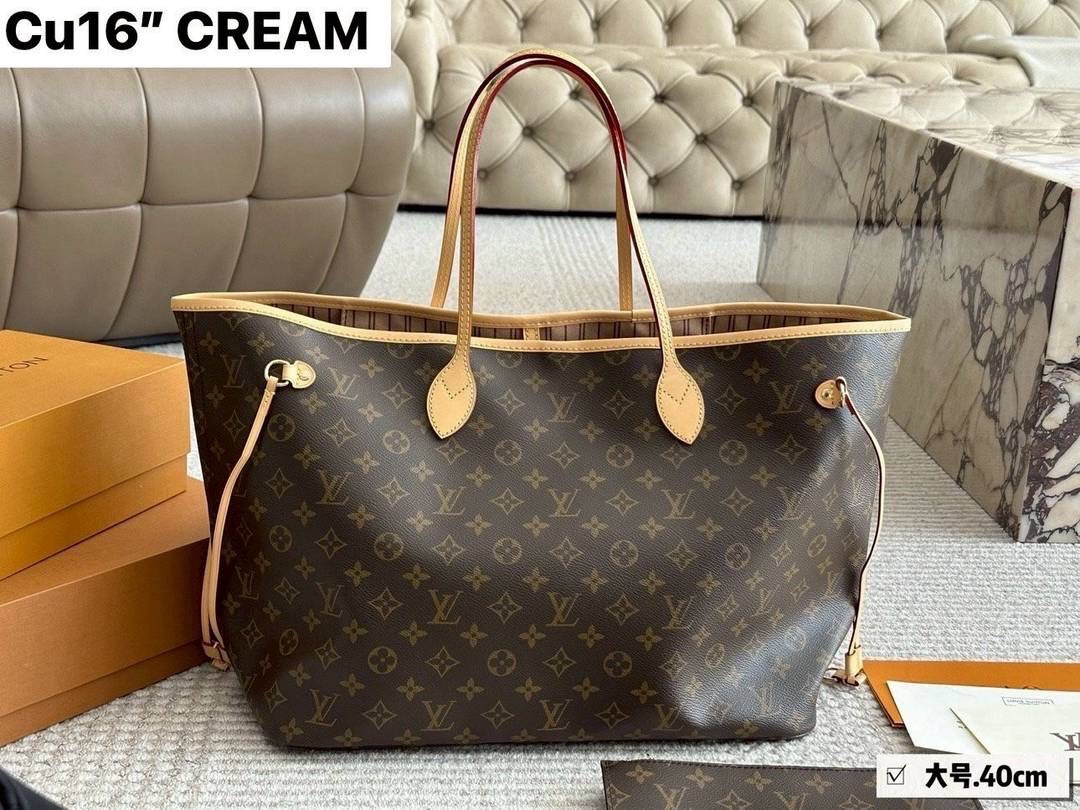 พร้อมส่ง 4 สี | LV Neverfull GM bag กระเป๋าสะพายทรโท้ทใบใหญ่ จุได้แบบไม่จำกัด ไซส์หายากไซส์ตามหา ใหญ่จริงแบบจุใจ มาพร้อมใบลูก สะพายไปเที่ยวต่างจังหวัดคือดีงามมากจ้า