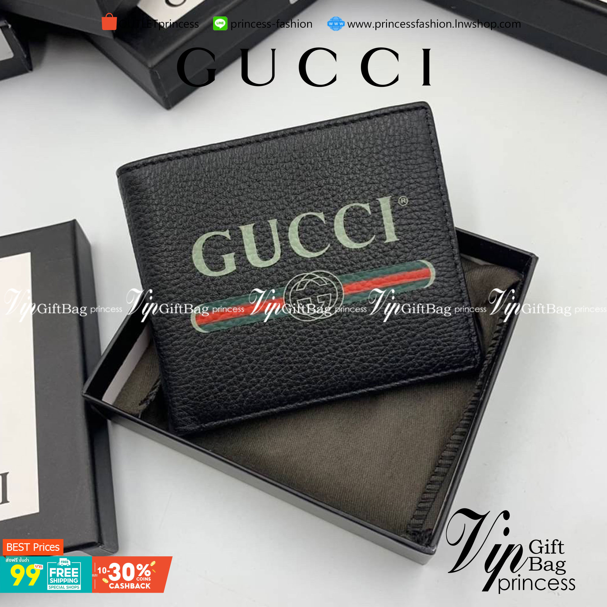 หนังแท้ GUCCI Men Short Wallet รุ่นใหม่ล่าสุด!! หนังสวยเริด ดีงามมากค่าาา กระเป๋าสตางค์ใบสั้น ดีไซน์ใหม่ สวยดูหรู ถือใช้กำลังเหมาะมือ ใส่บัตรได้เยอะ ใส่ธนบัตรได้ทุกชนิด มาครบ set พร้อมส่ง!! เป็นไอเท็มที่หนุ่มๆต้องมีจริงๆจ้า 😎😎