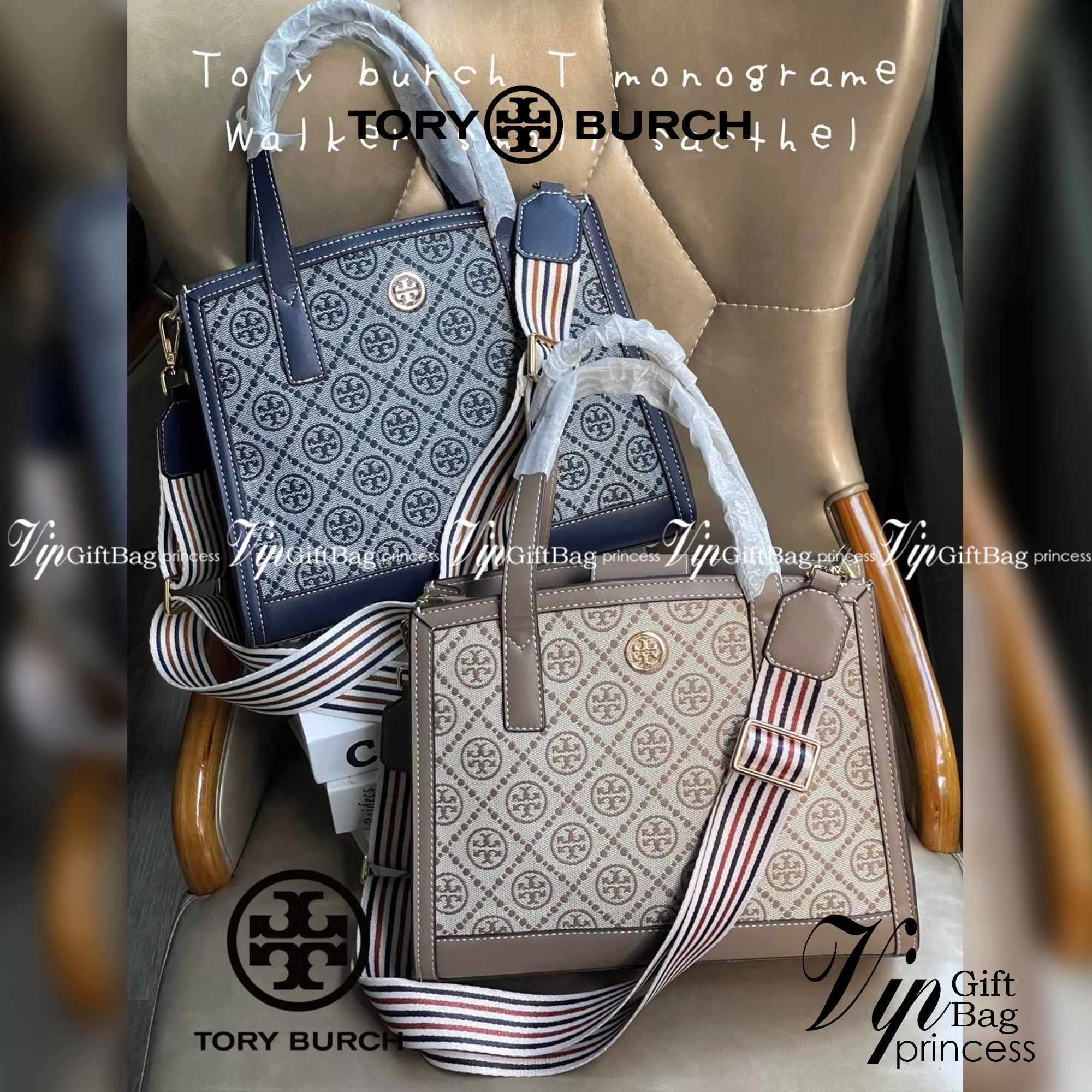Tory burch T monograme Walker small sacthel คอลเลกชั่นนี้เป็นกระเป๋าที่ตอบโจทย์สาววัยทำงานอย่างมาก ใช้เป็น Everyday Bag สำหรับสาว ๆ เหมาะกับการใช้งานทุกช่วงเวลา ลวดลายของ T Monogram สุดคลาสสิก ตกแต่งขอบด้วยหนัง ยังจุของได้เยอะตอบโจทย์สาว ๆ ที่มีของใช้ส่วน